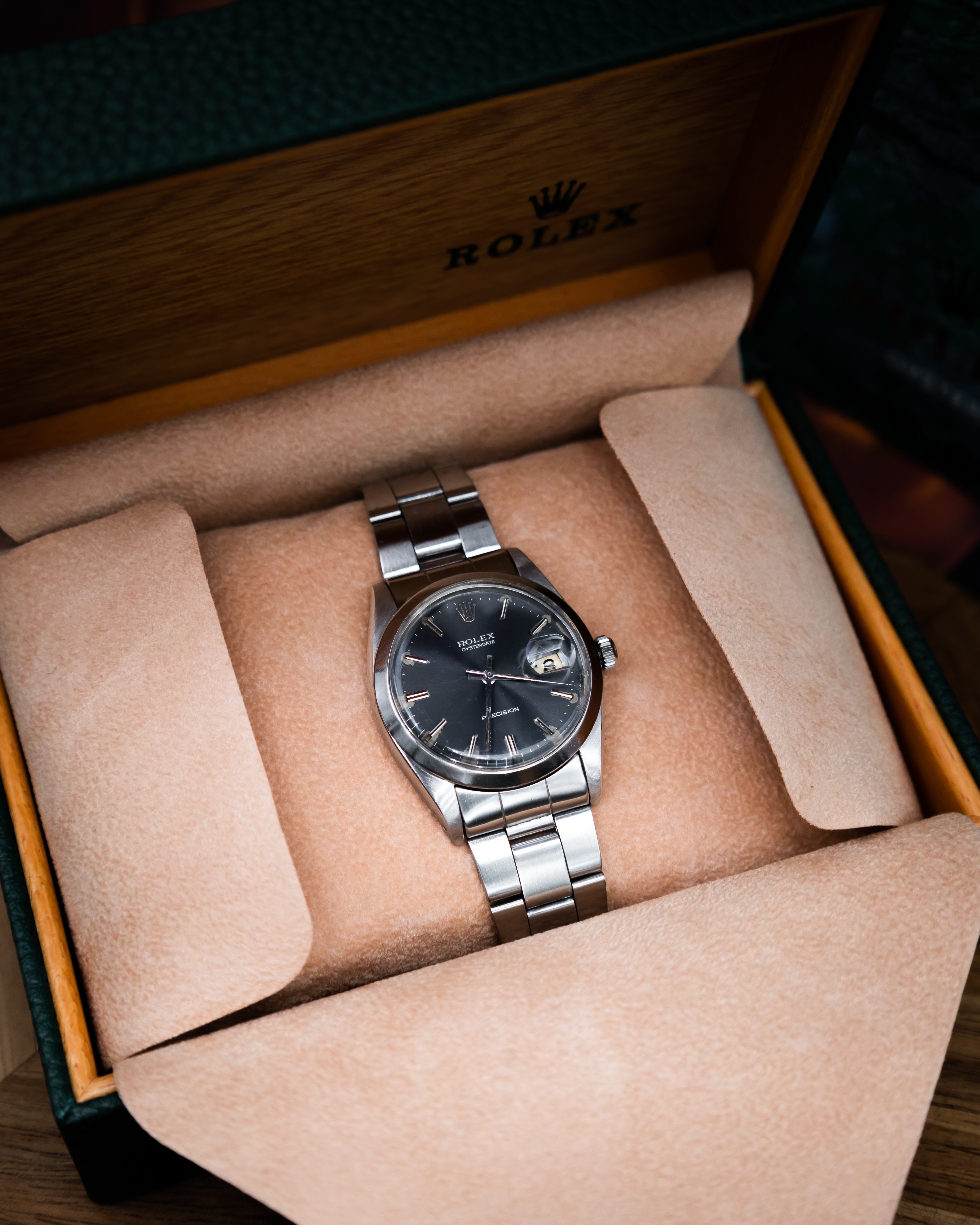 Rolex 6694 Oysterdate - dark grey dial