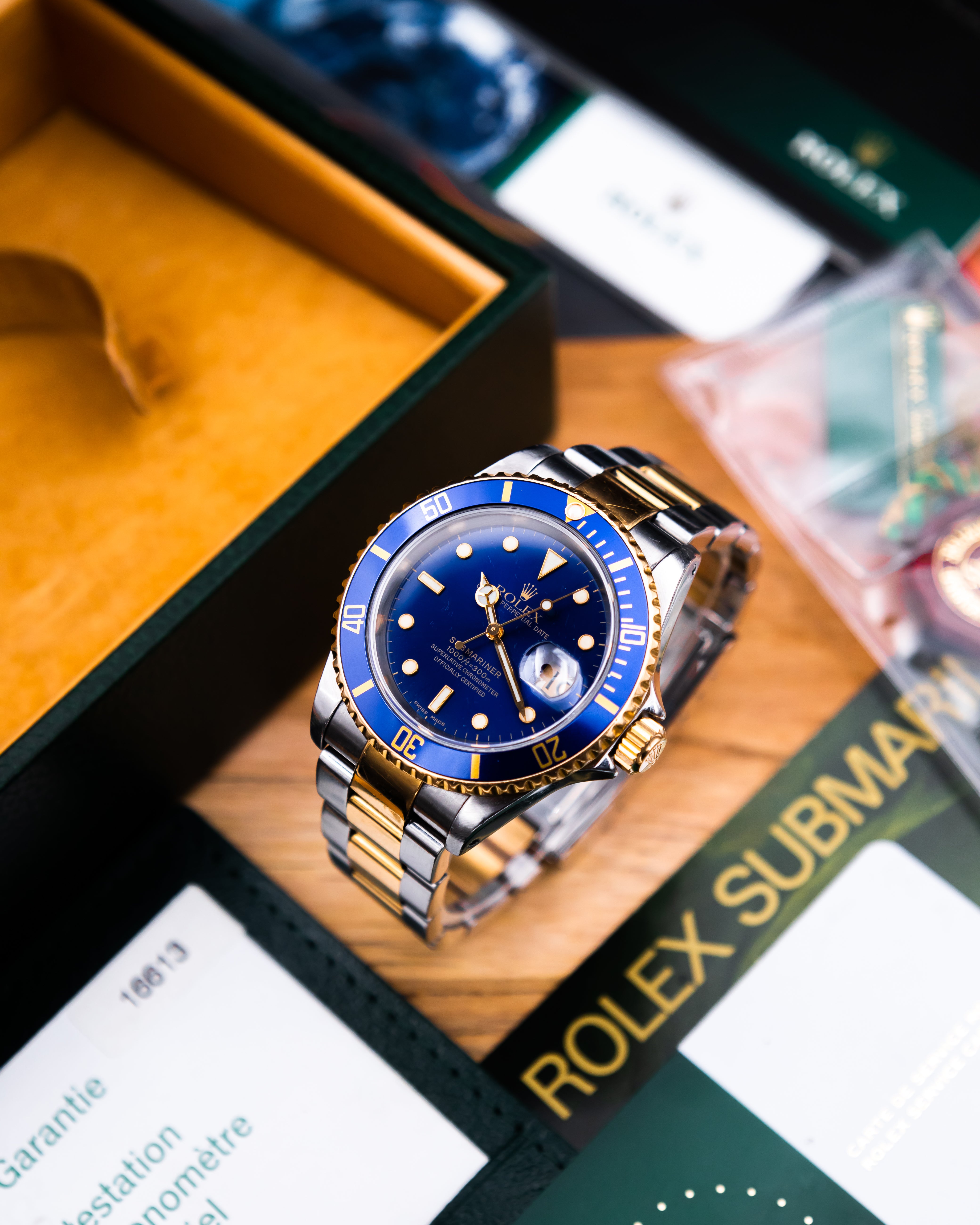 Rolex 16613 submariner date - blue dial