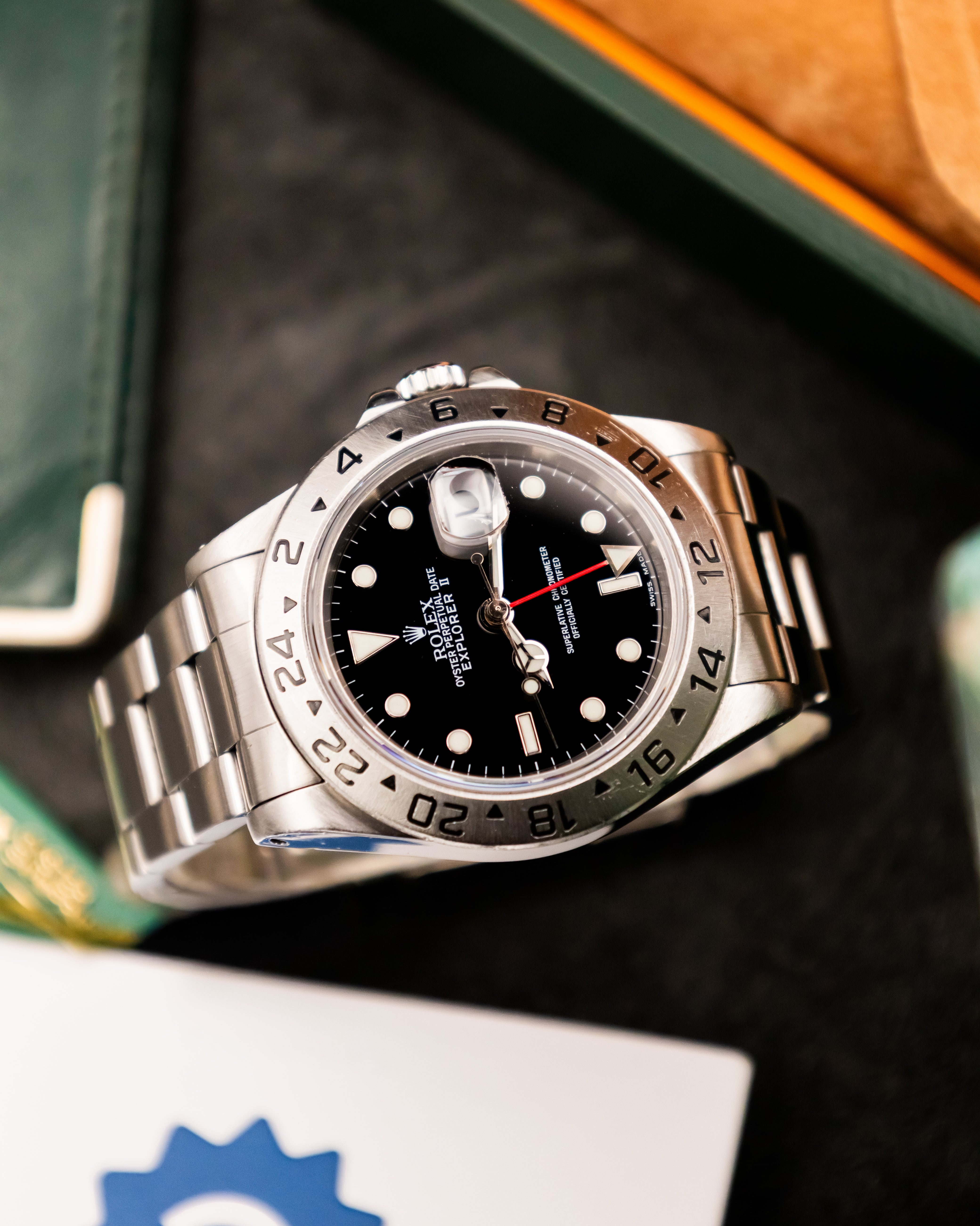 Rolex 16570 Explorer II - Black Dial