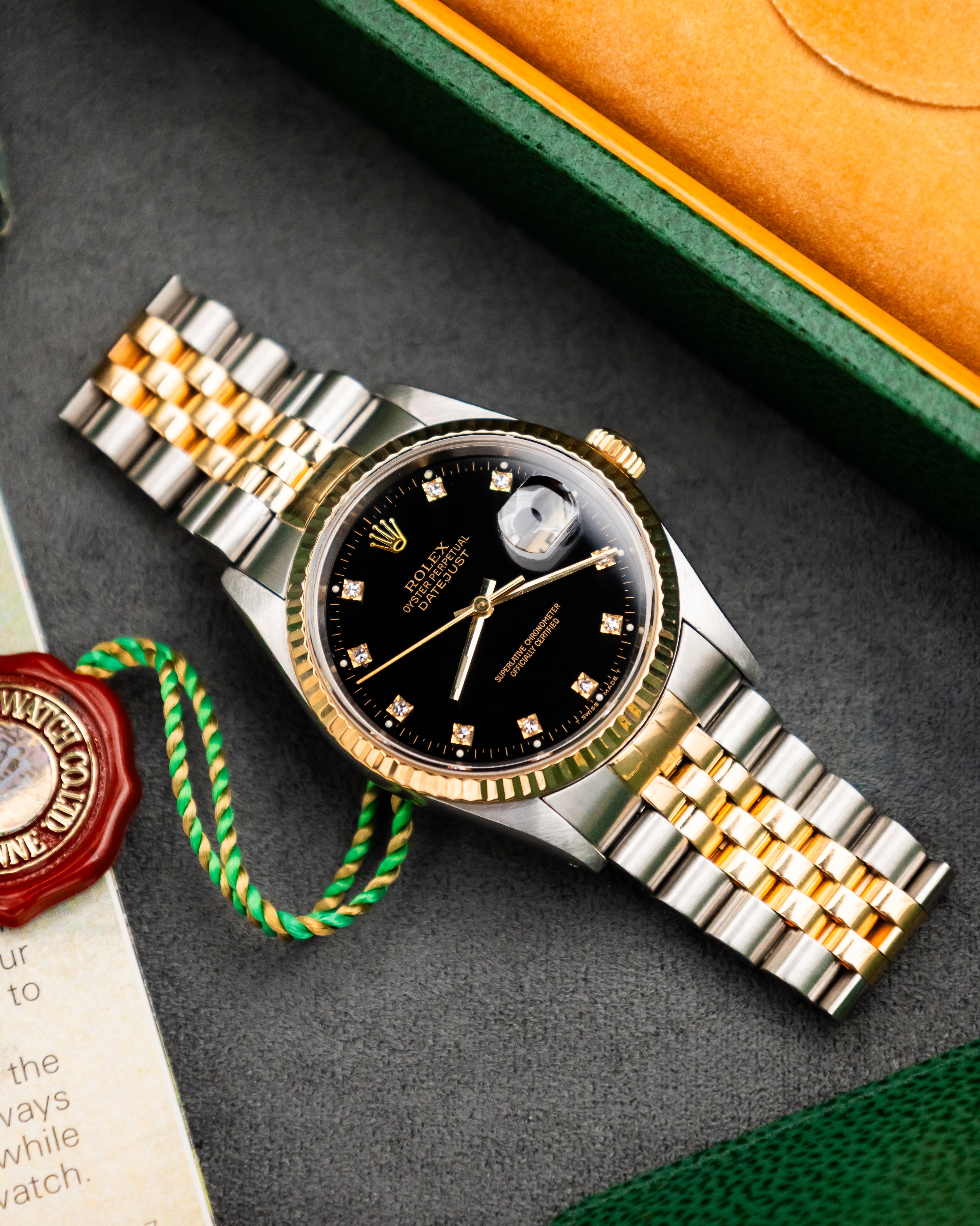 Rolex 16233 Perpetual Datejust - Factory Diamond Set Dial