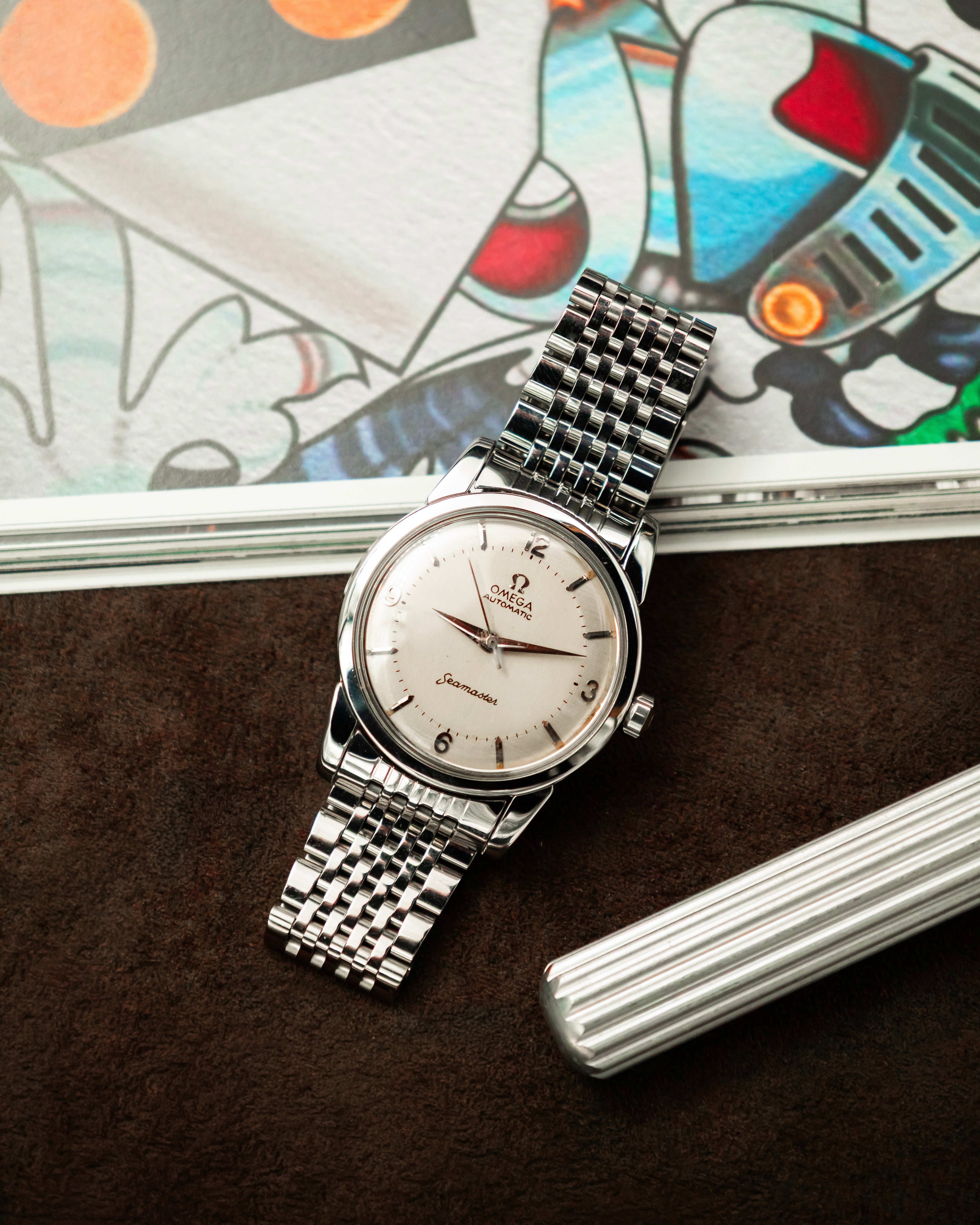 Omega 2846-2 SC Seamaster - Silver 2 tone dial
