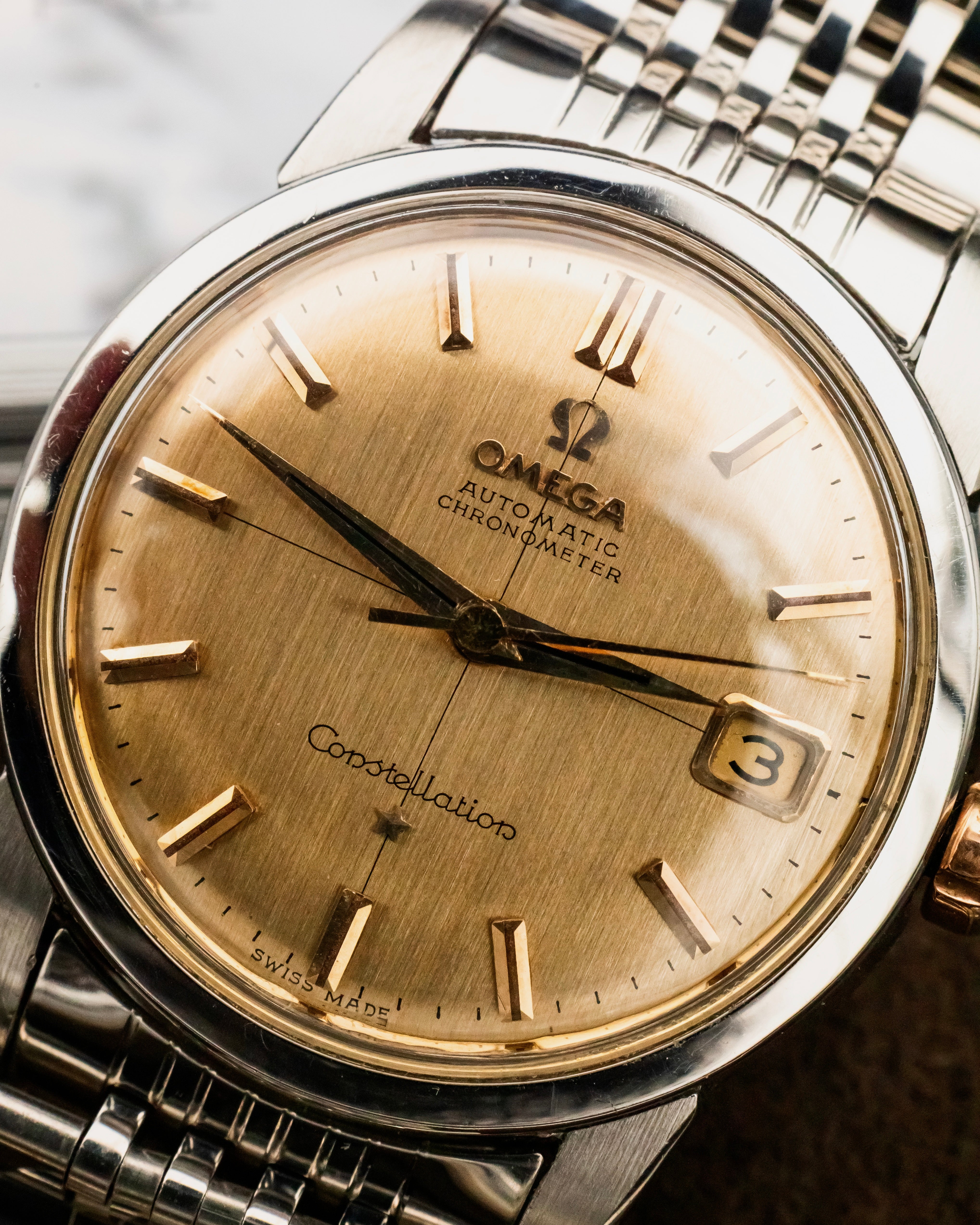 Omega Constellation Automatic - Gold Brushed Dial