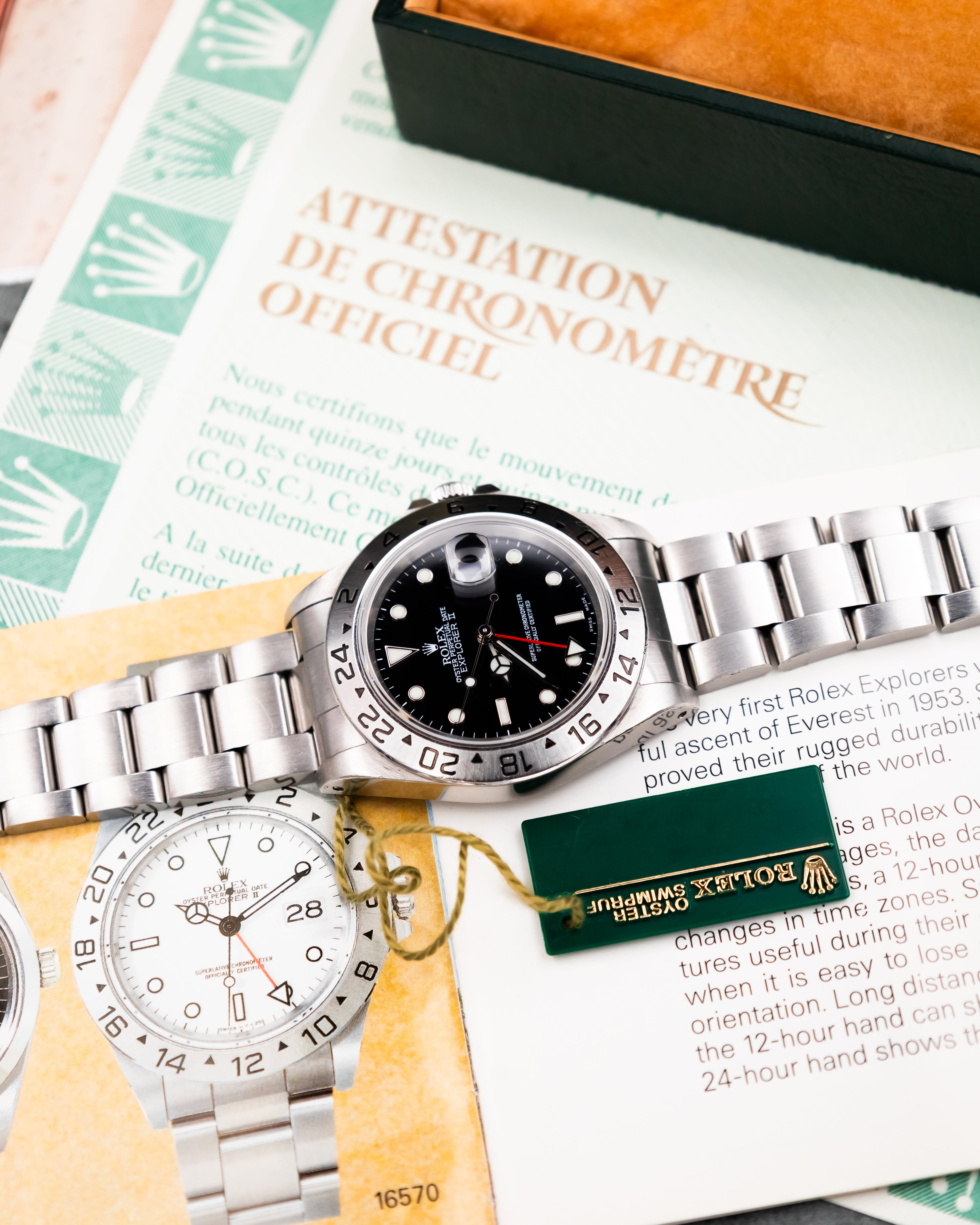 Rolex 16570 Explorer II - Black Dial