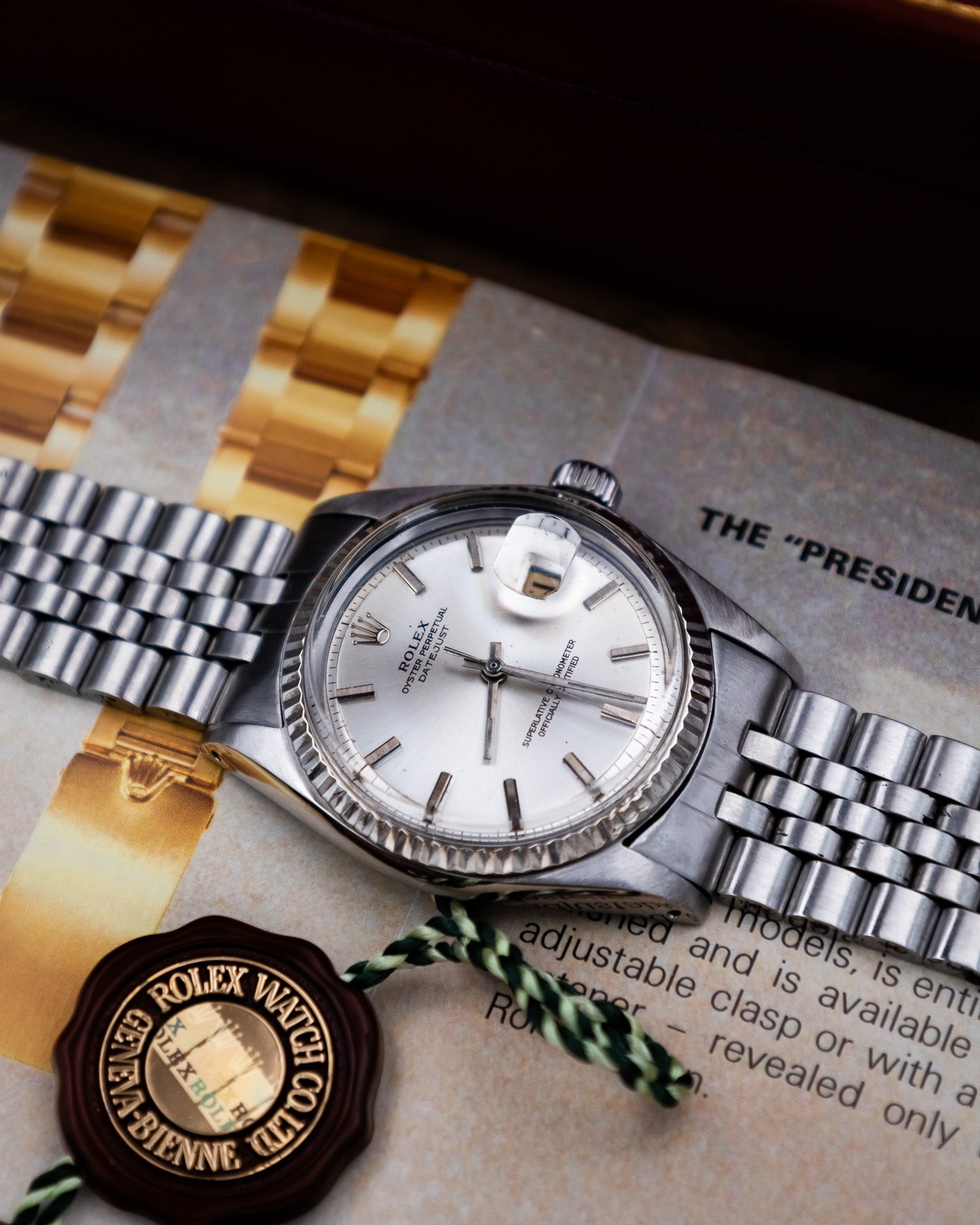 Rolex 1601 Oyster Perpetual- silver dial
