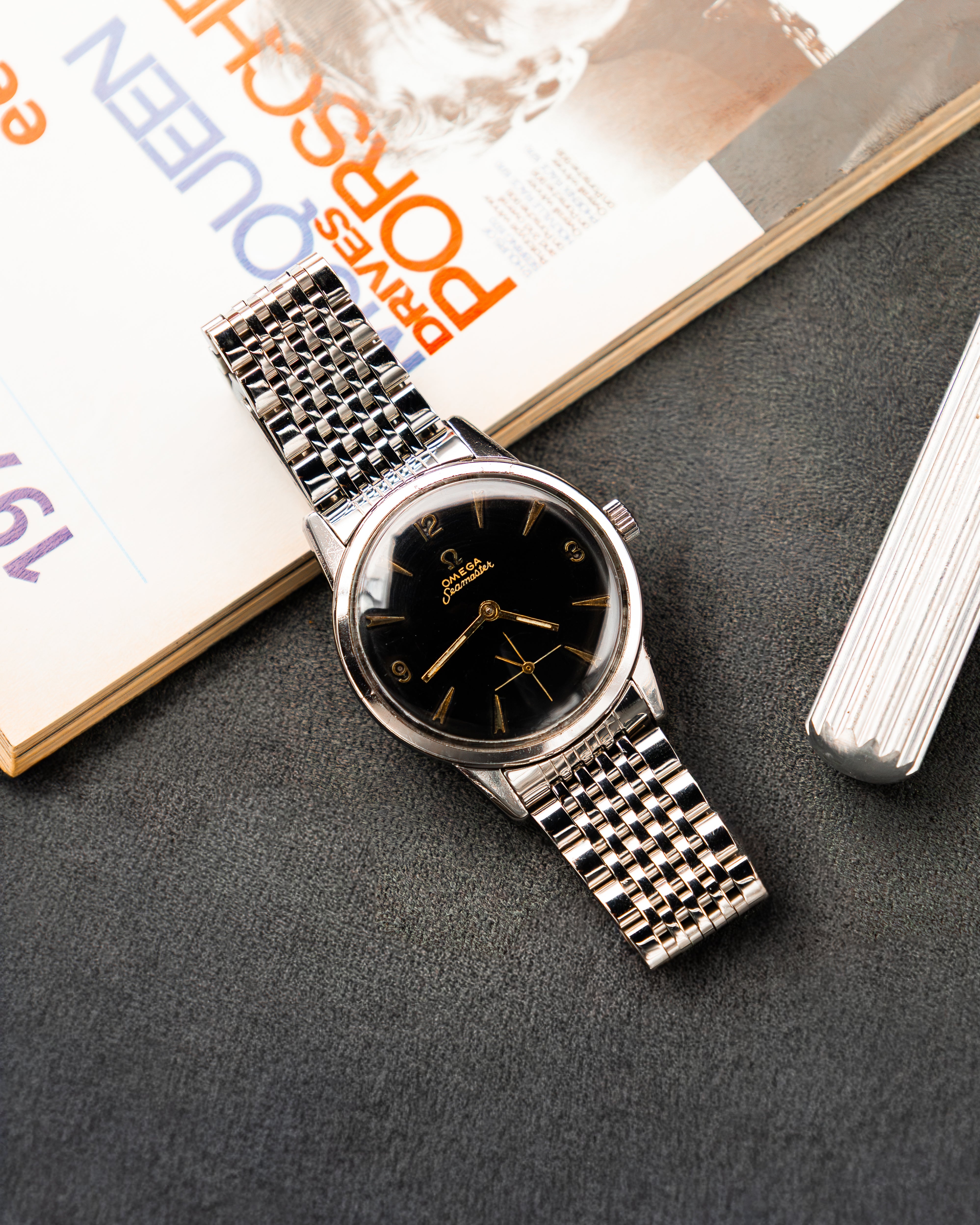 Omega 14389-1 Seamaster Sub-Second - Black Dial