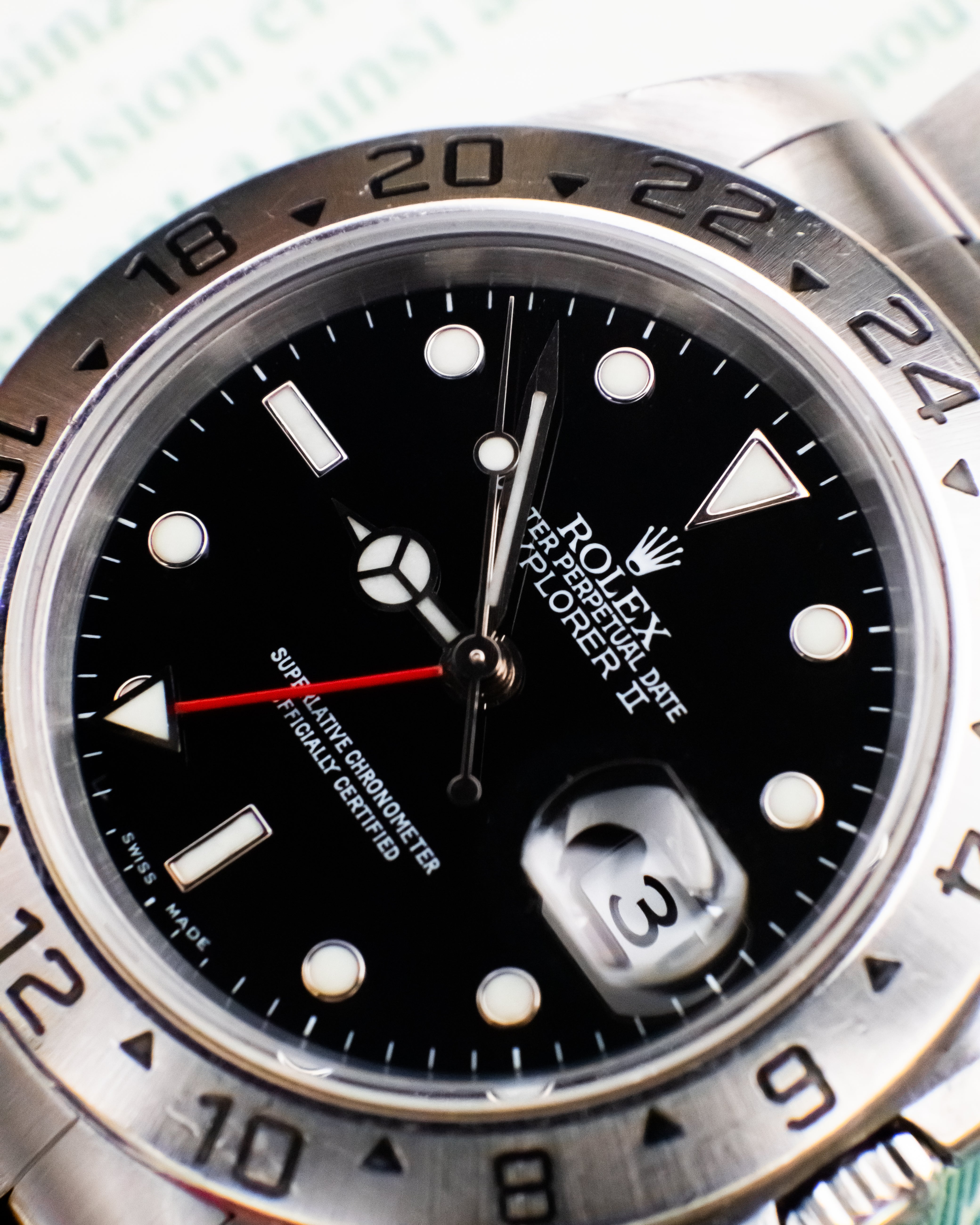 Rolex 16570 Explorer II - Black Dial