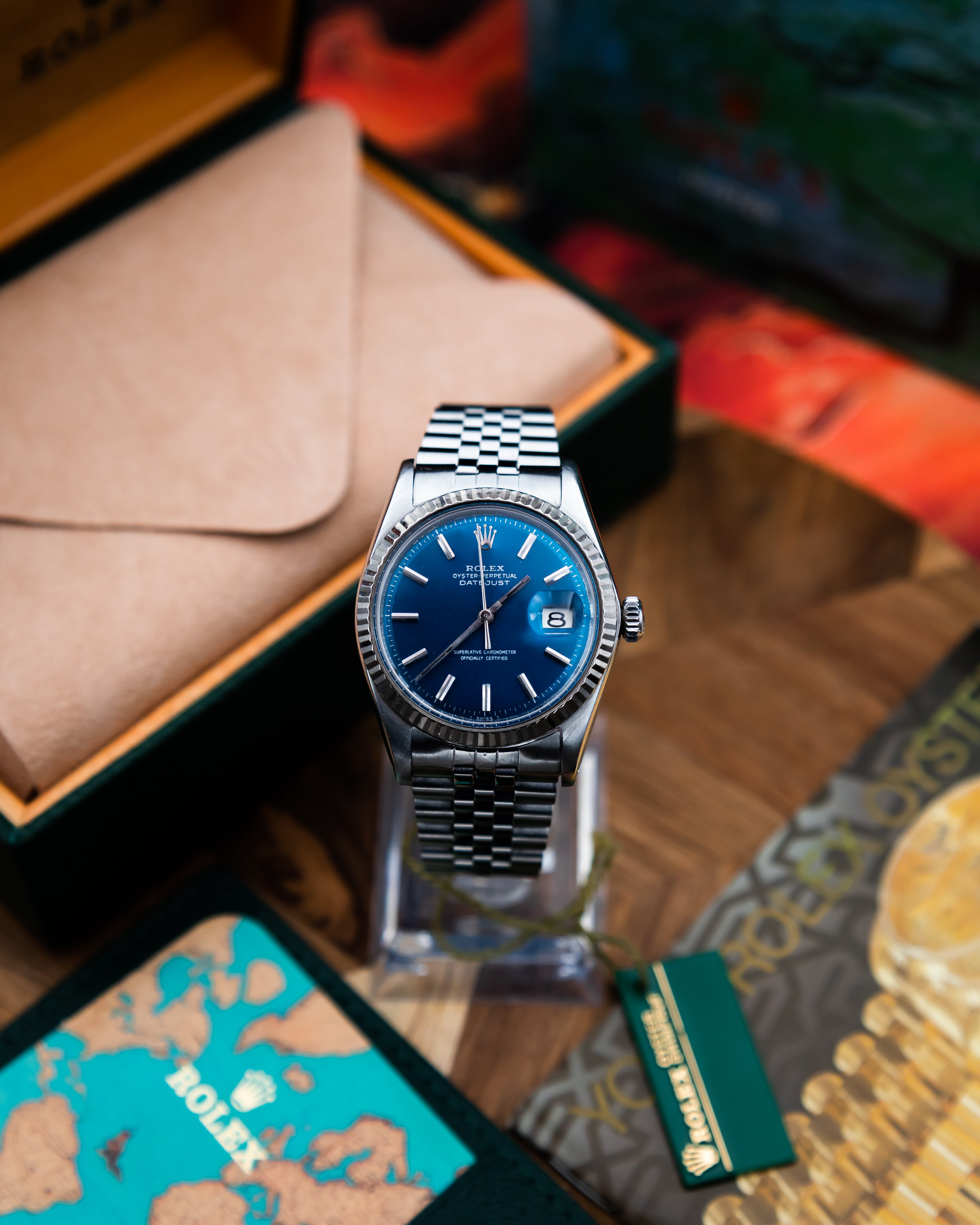 Rolex 1601 Oyster Perpetual Datejust - blue dial