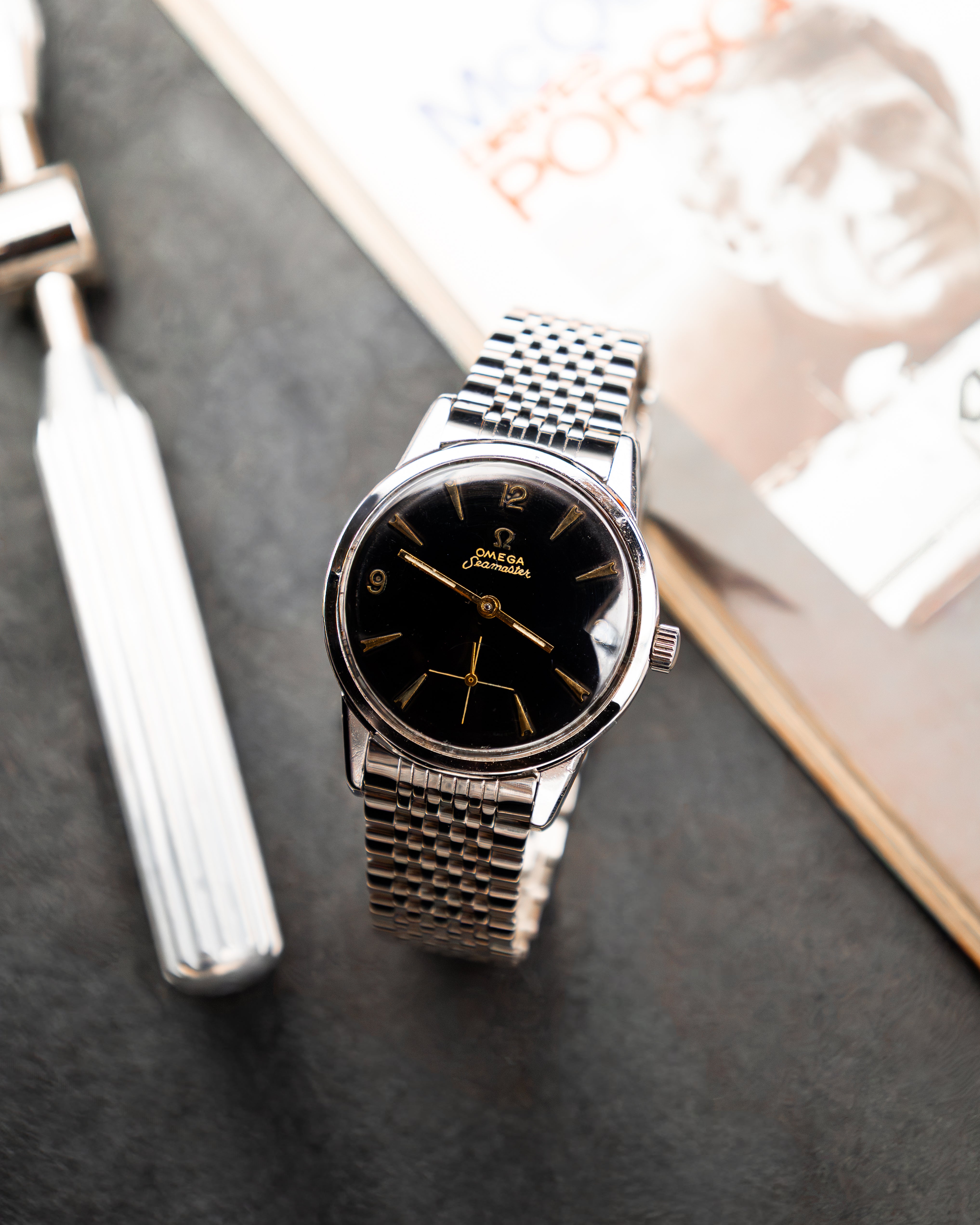 Omega 14389-1 Seamaster Sub-Second - Black Dial