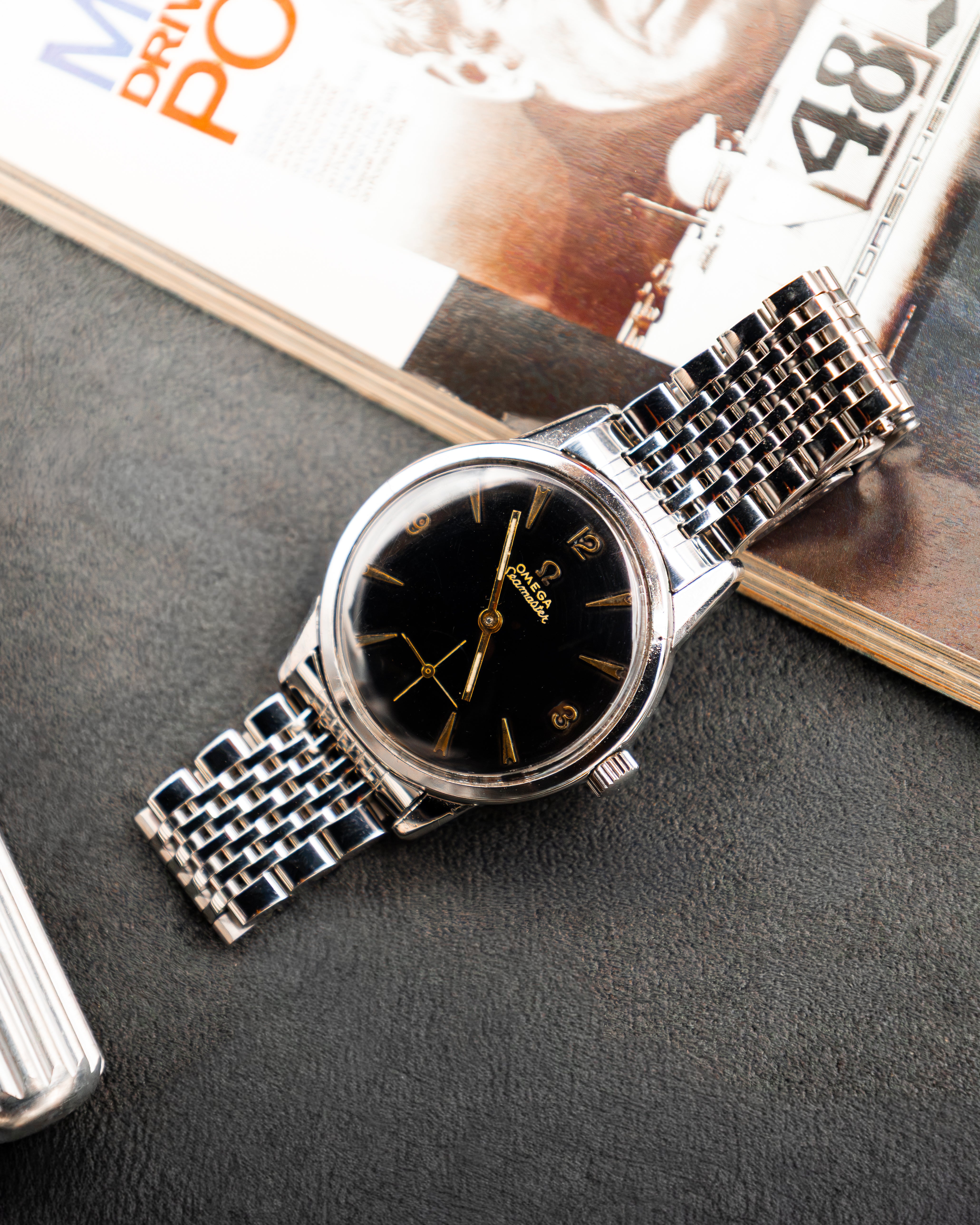 Omega 14389-1 Seamaster Sub-Second - Black Dial