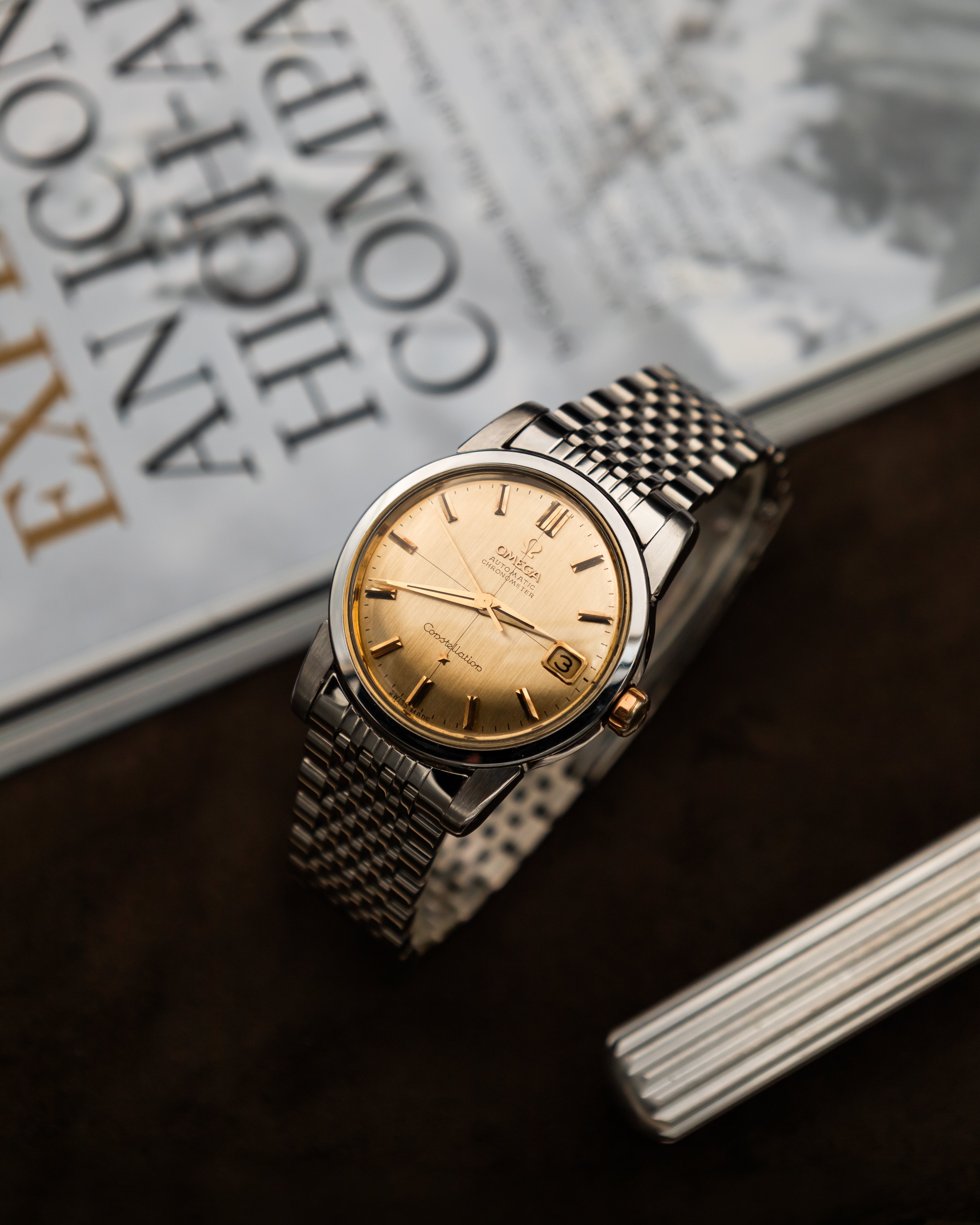 Omega Constellation Automatic - Gold Brushed Dial