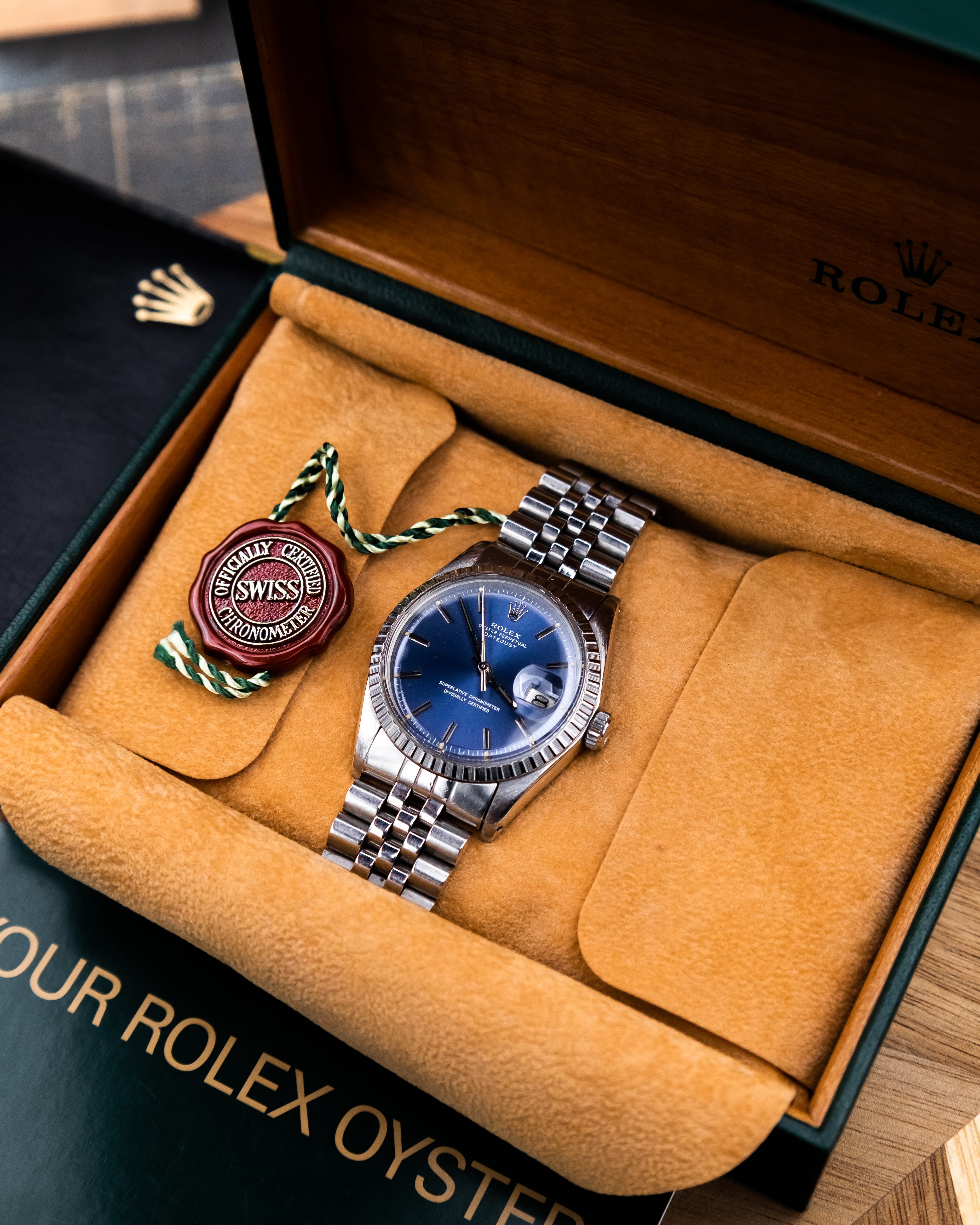 Rolex 1603 Perpetual Datejust - blue dial