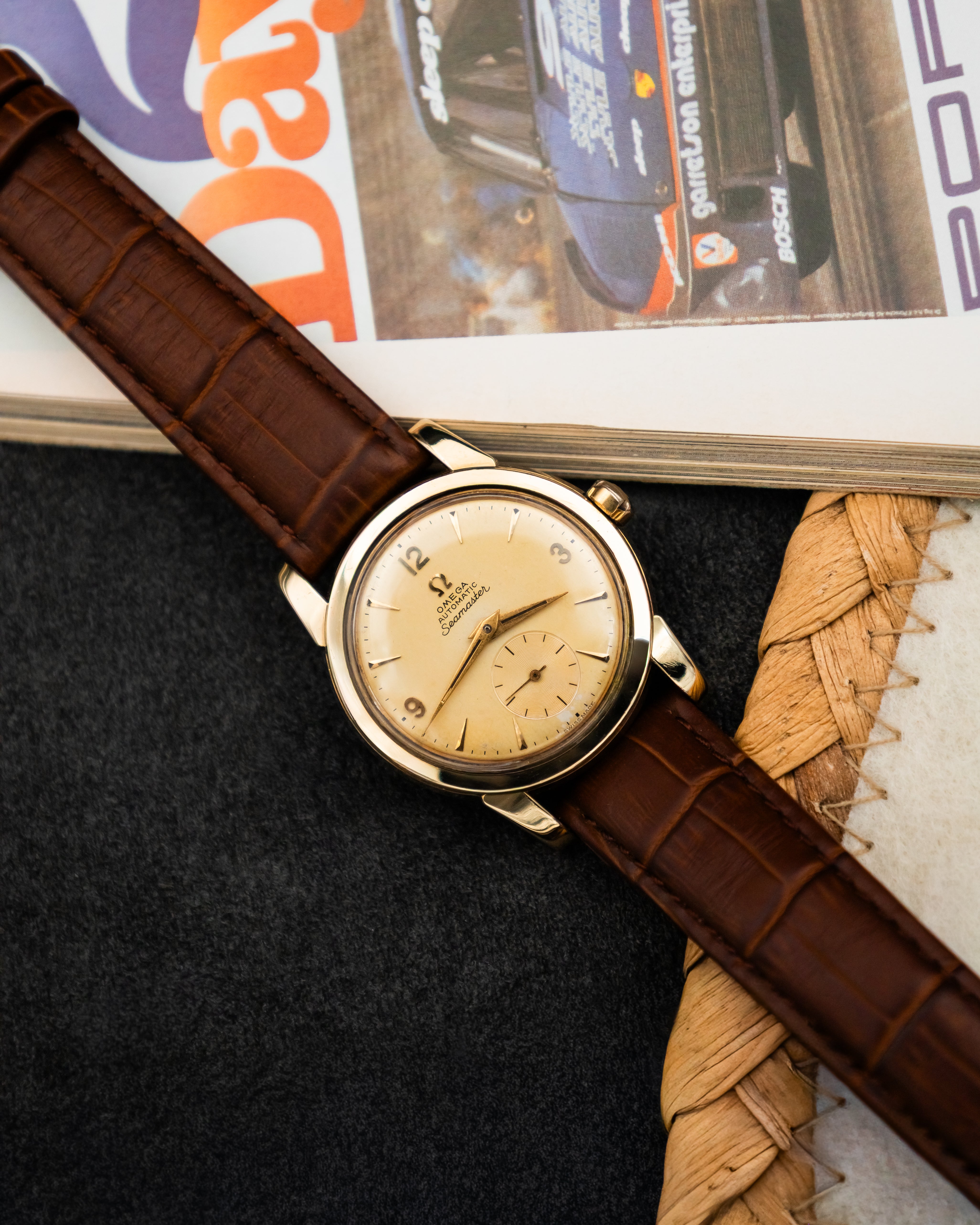 Omega 2848-1 Seamaster Sub-Second - Champagne Dial