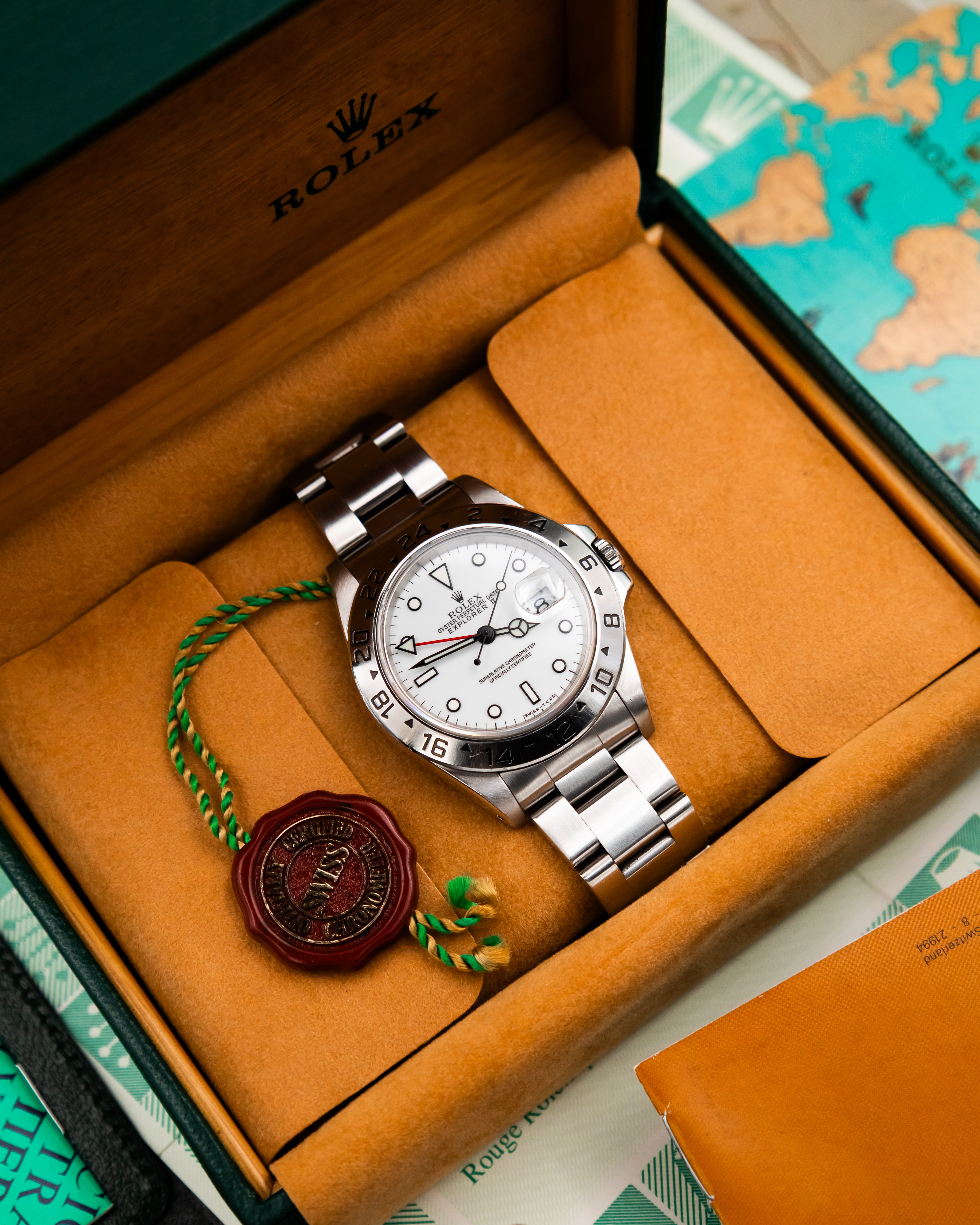 Rolex 16570 Explorer II - Polar White Dial