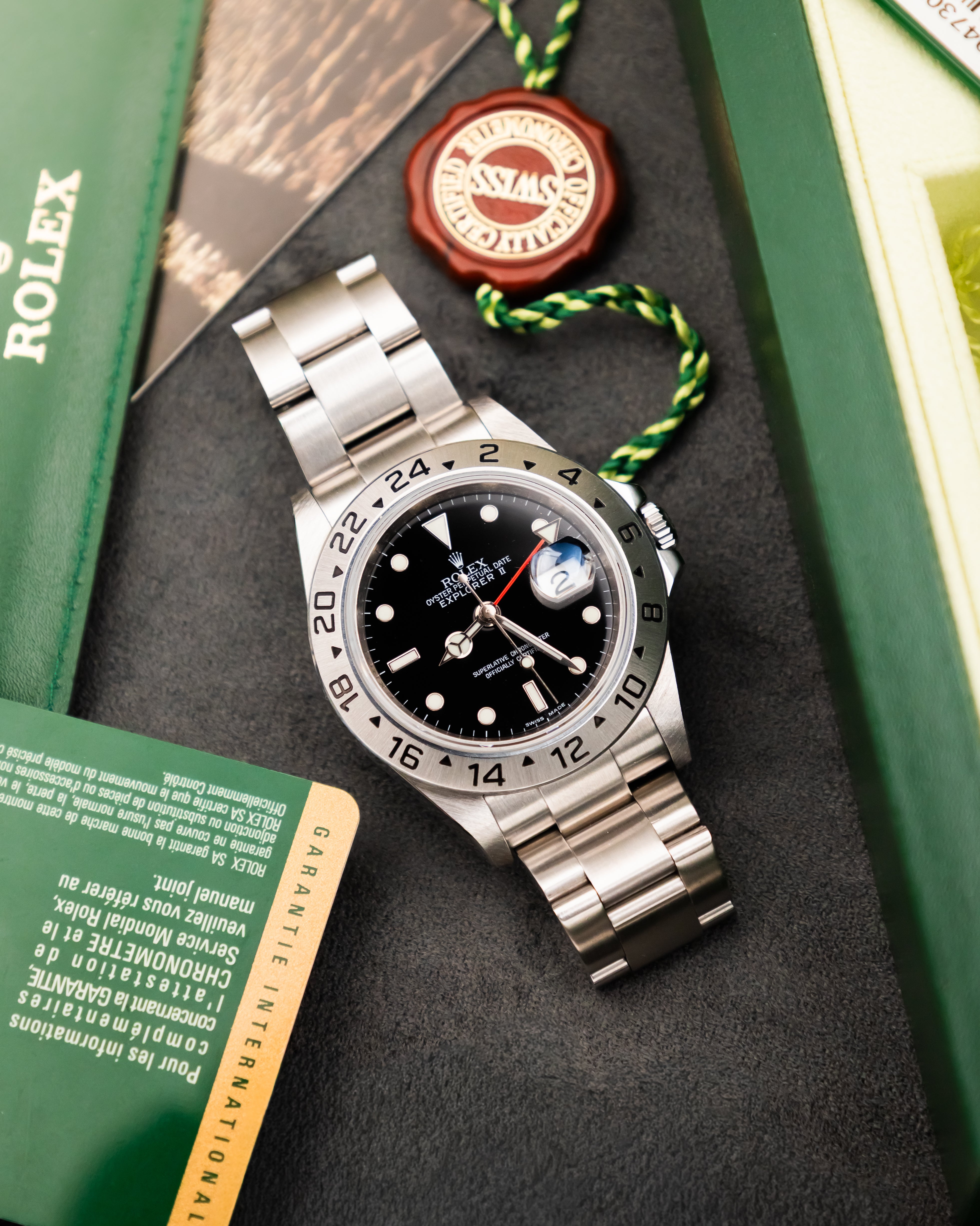 Rolex 16570T RRR Explorer II - Black Dial