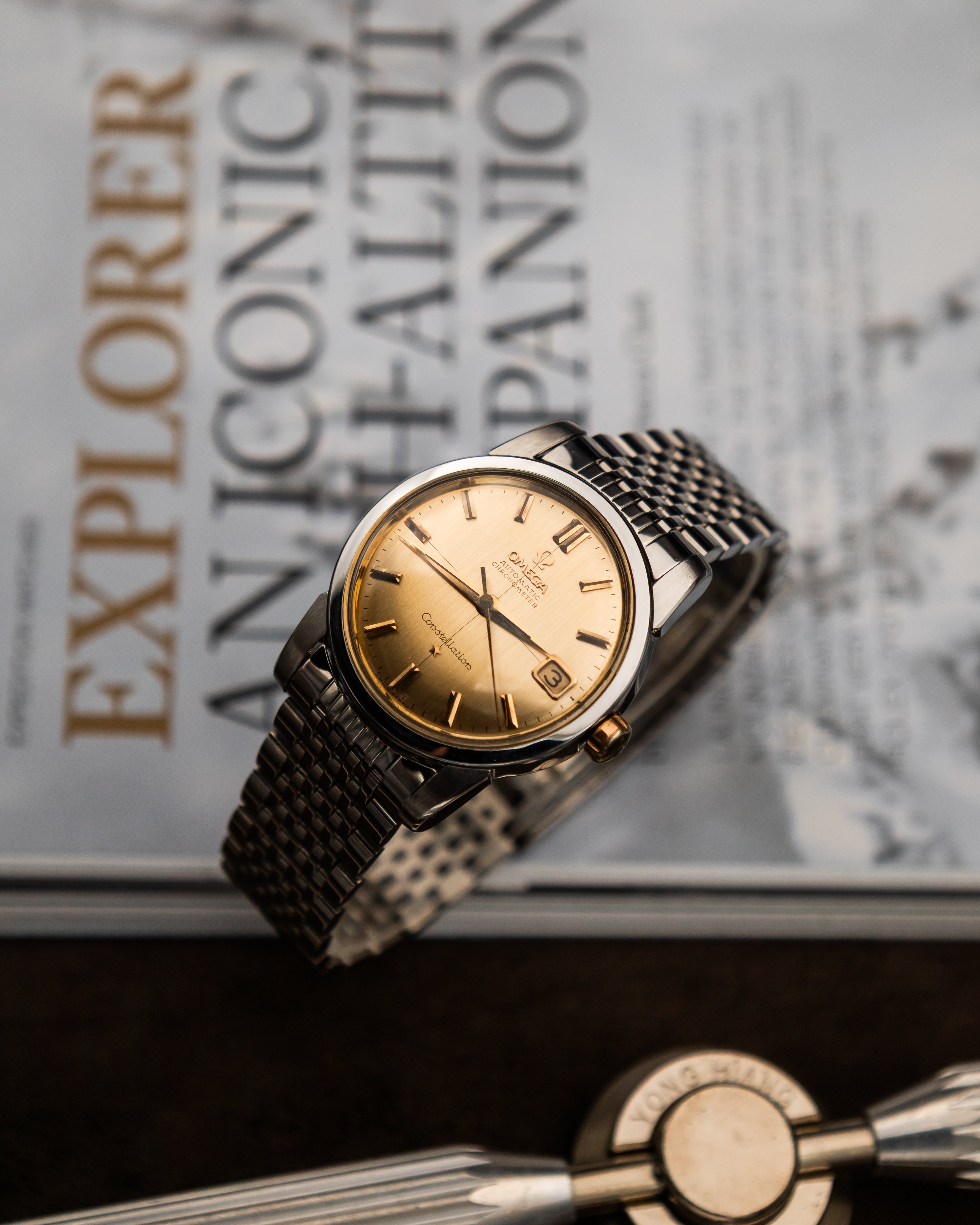 Omega Constellation Automatic - Gold Brushed Dial