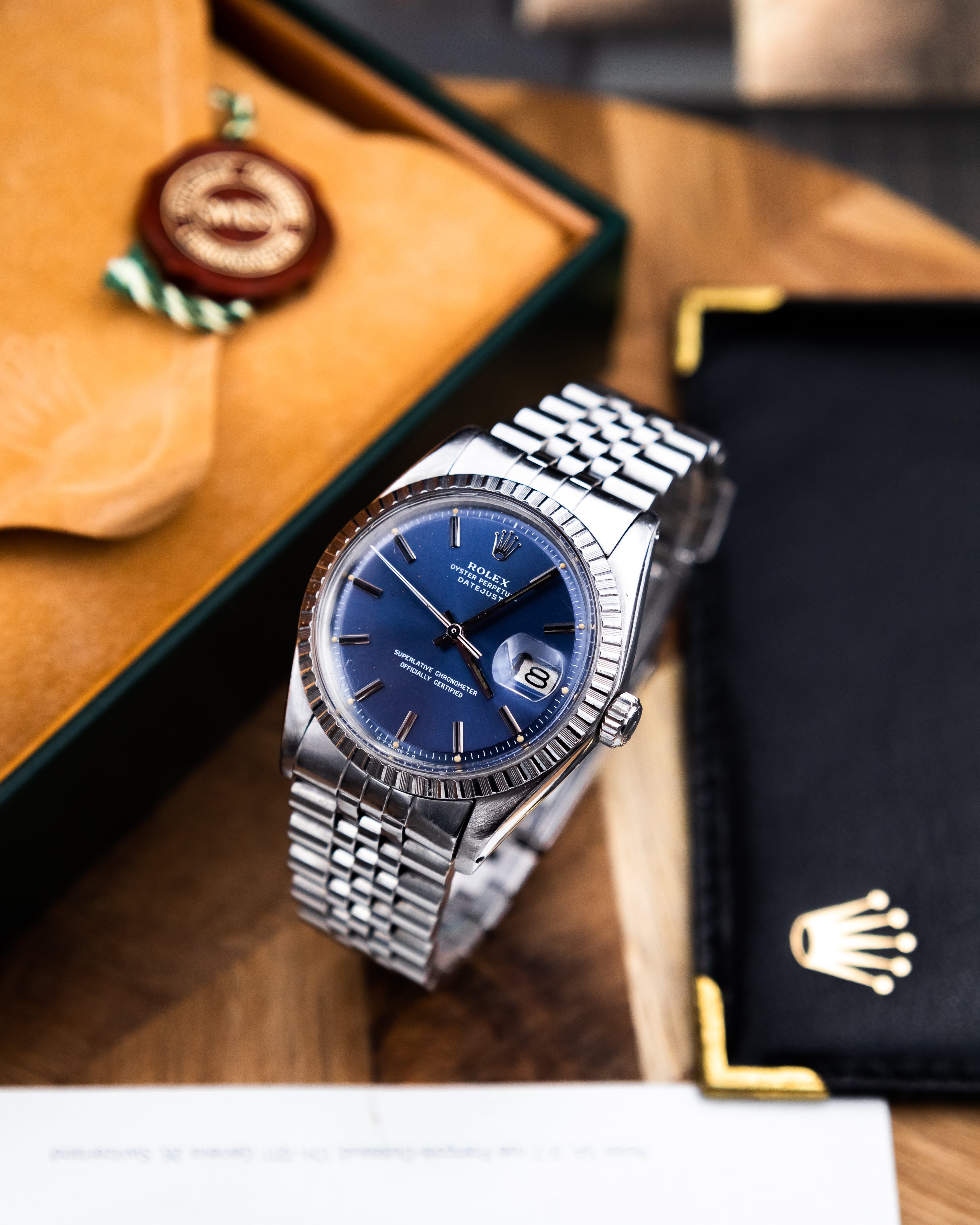 Rolex 1603 Perpetual Datejust - blue dial