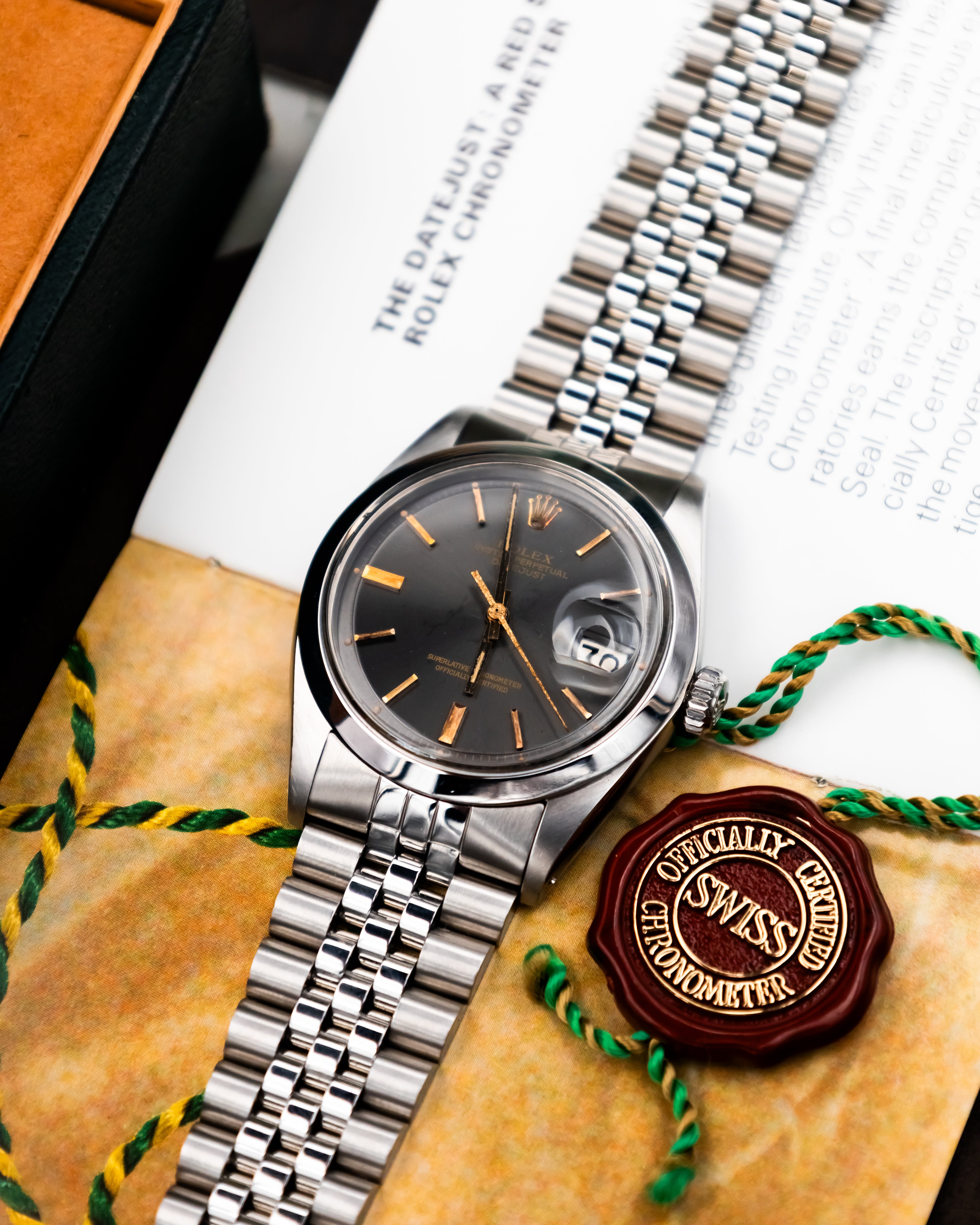 Rolex 1600 Perpetual Datejust - Anthracite Dial