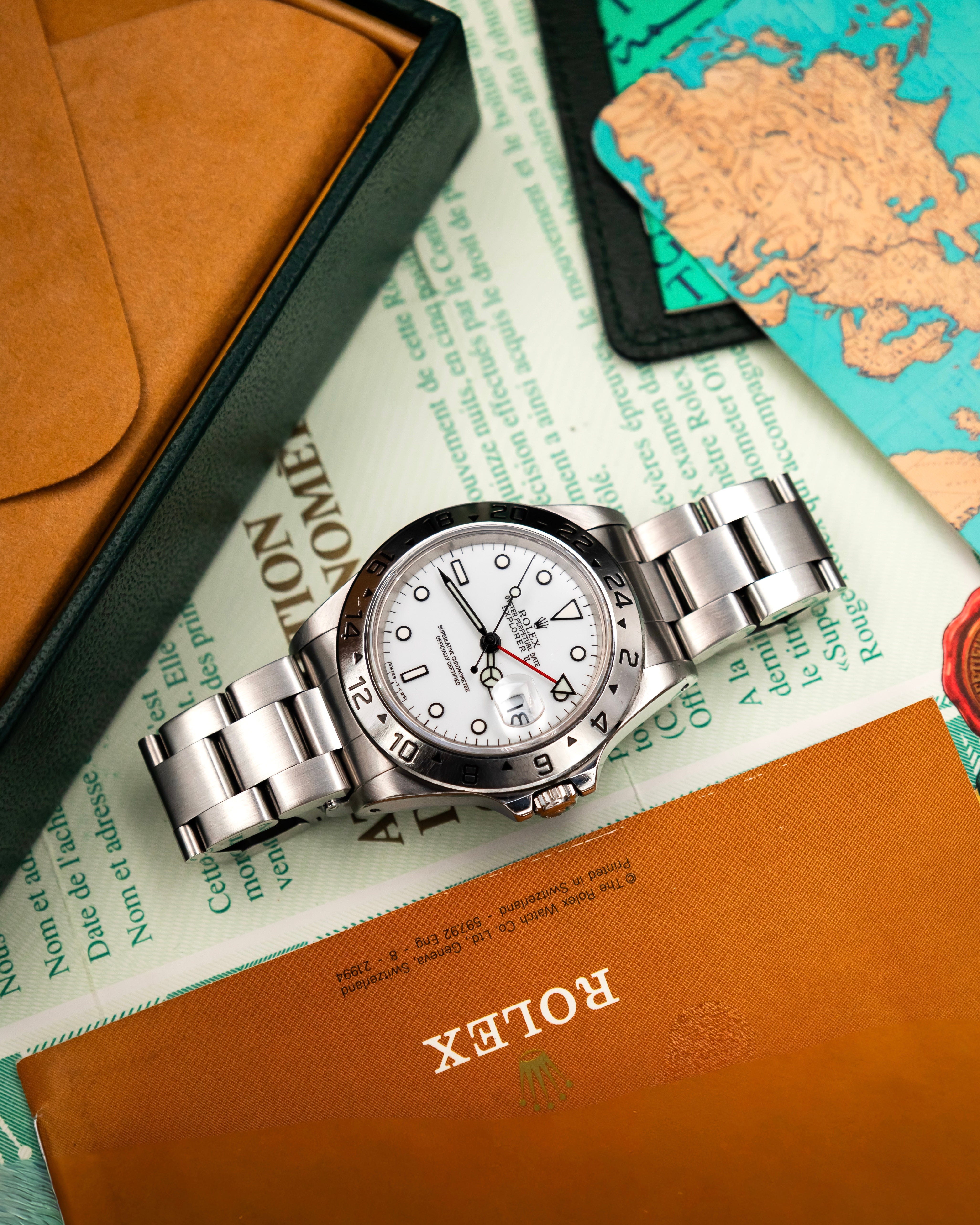 Rolex 16570 Explorer II - Polar White Dial