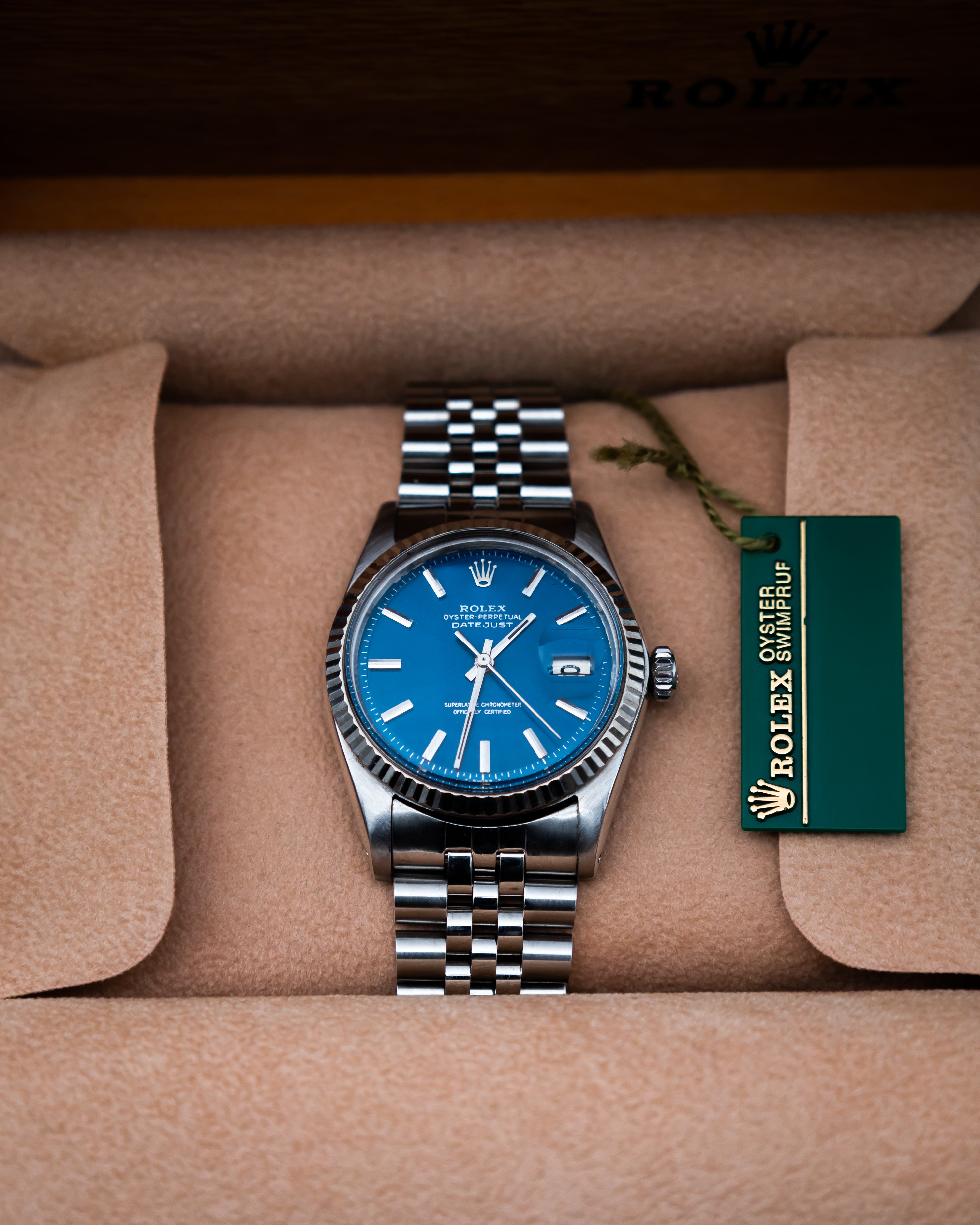 Rolex 1601 Oyster Perpetual Datejust - blue dial