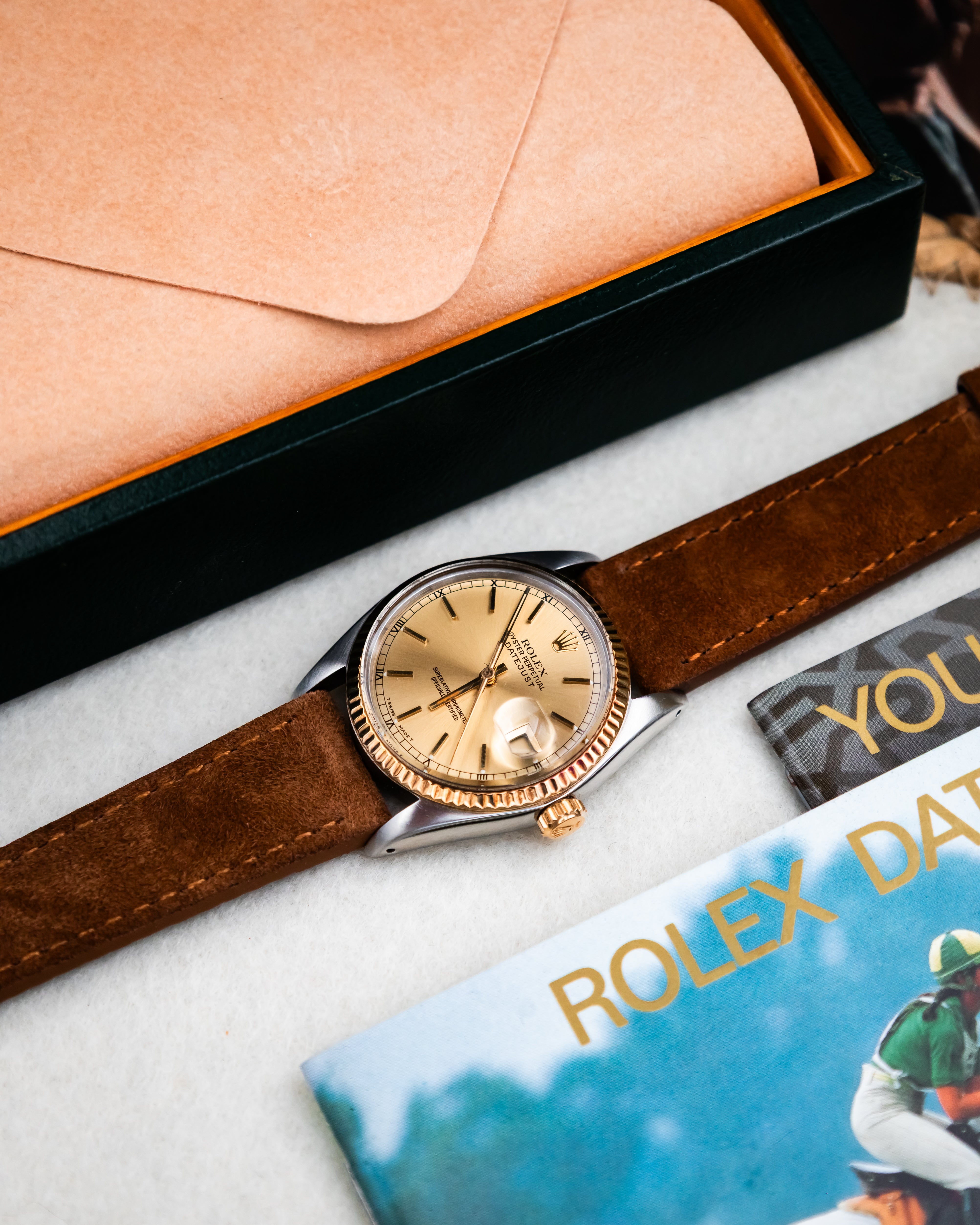 Rolex 16013 Perpetual Datejust - Gold Roman Dial