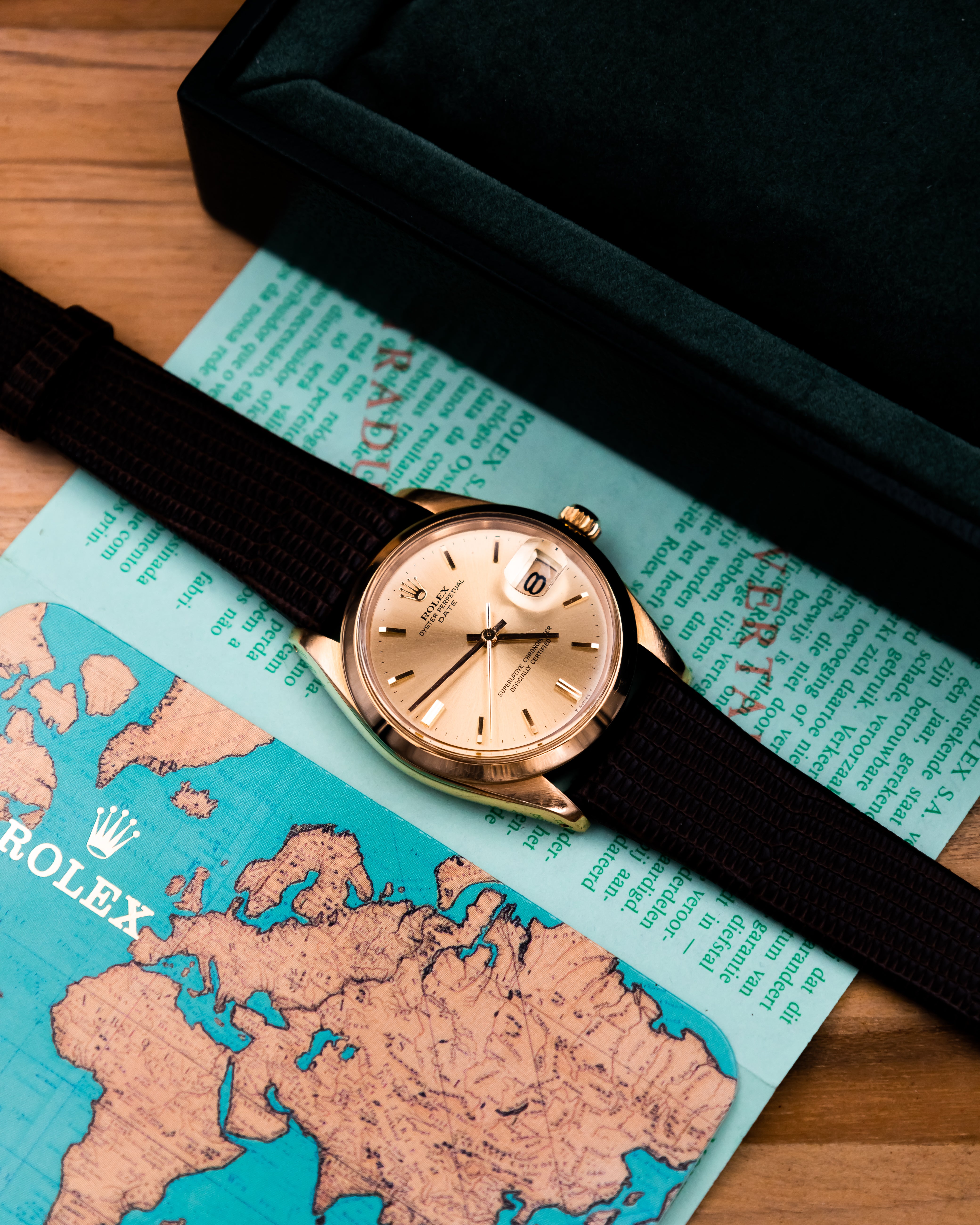 Rolex 1500 Perpetual date 18k - gold dial