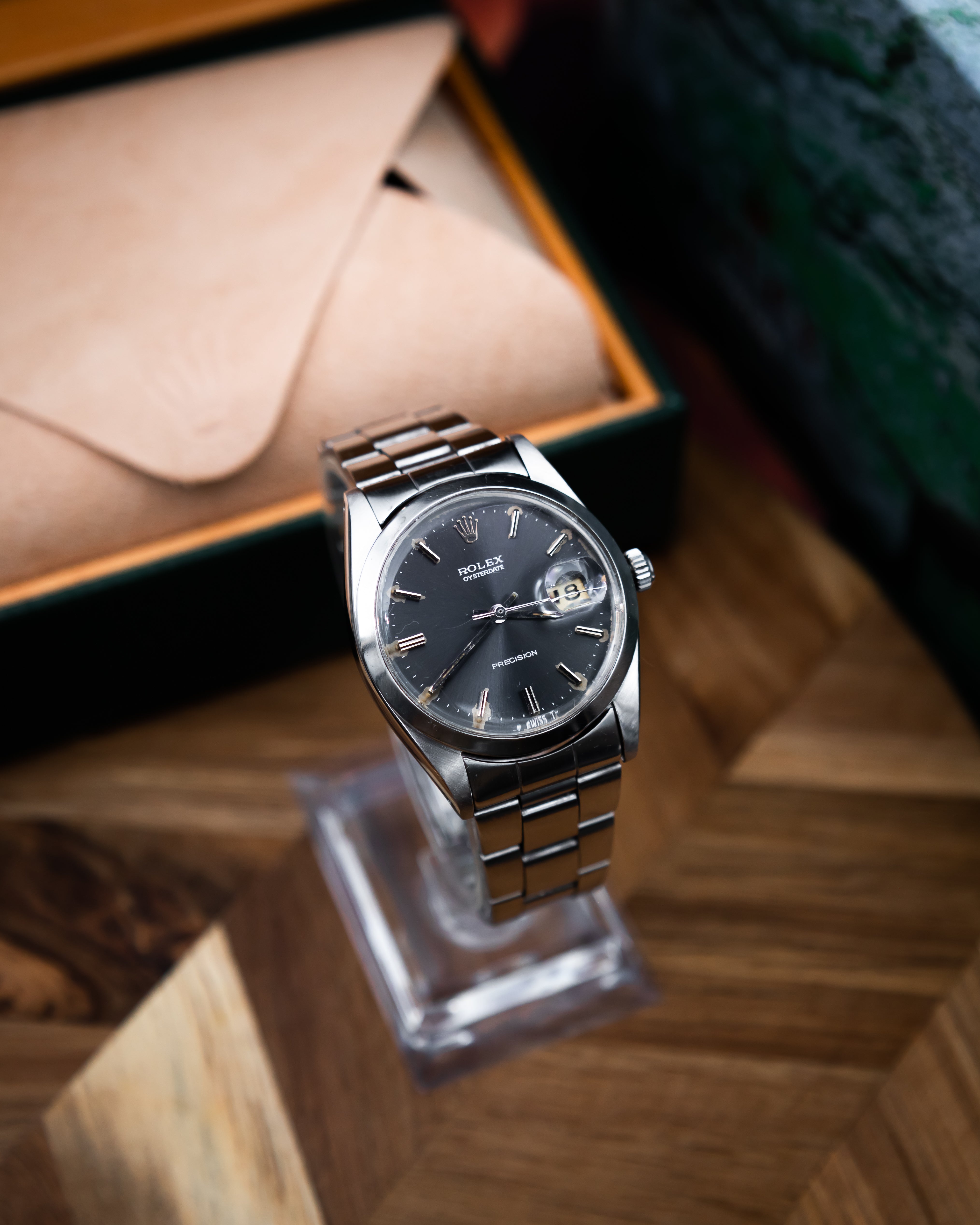 Rolex 6694 Oysterdate - dark grey dial