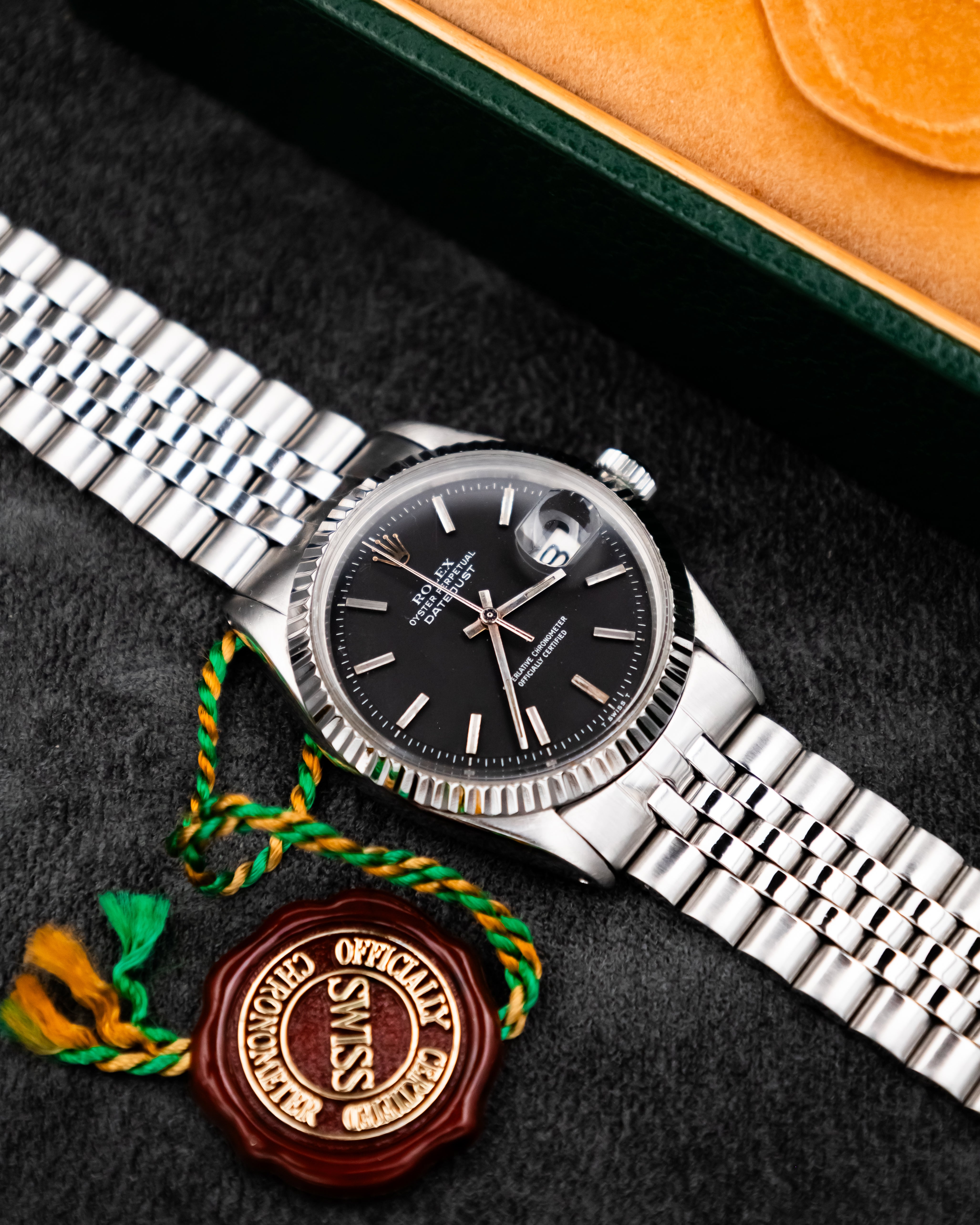 Rolex 1603 Perpetual Datejust - black dial