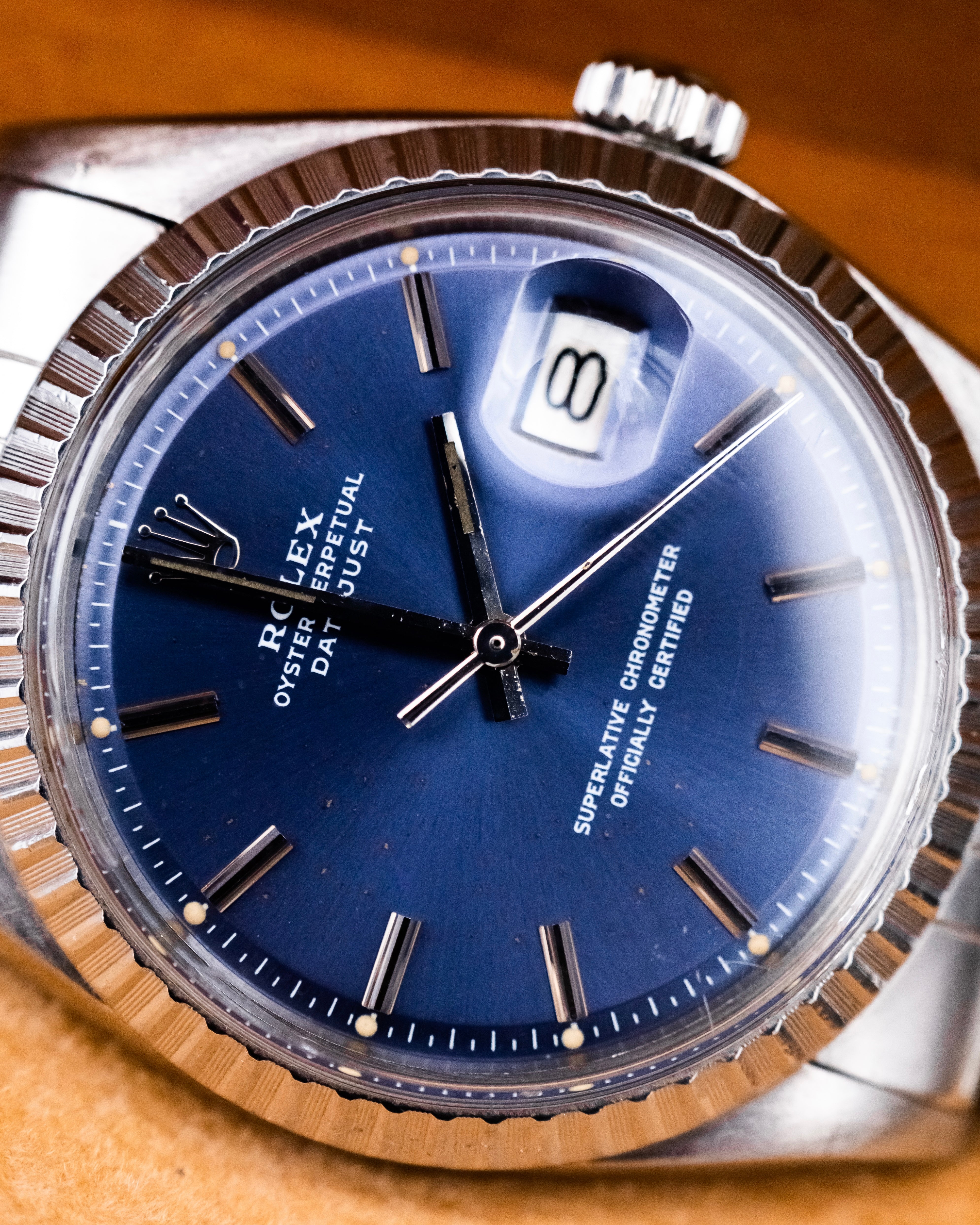 Rolex 1603 Perpetual Datejust - blue dial