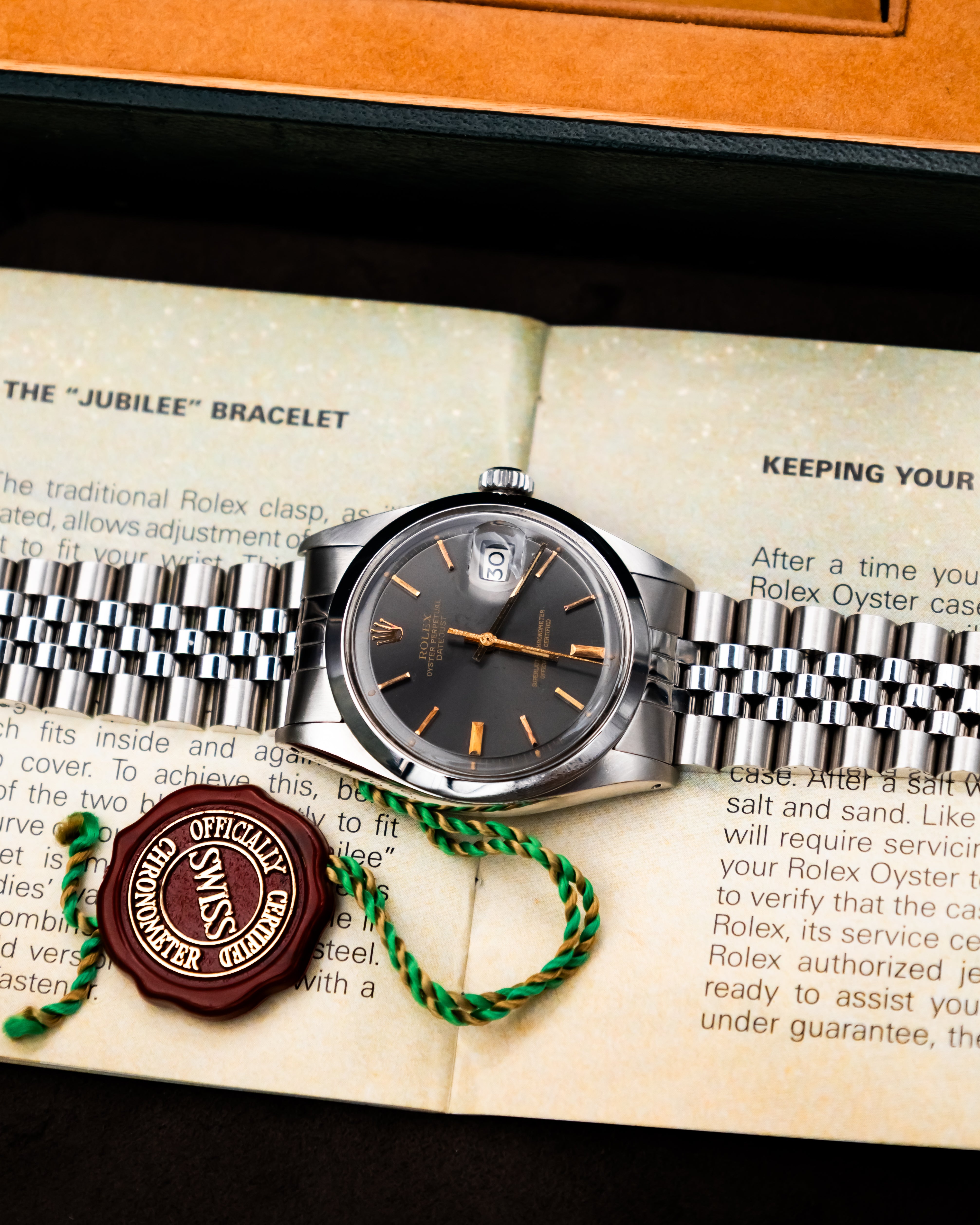 Rolex 1600 Perpetual Datejust - Anthracite Dial