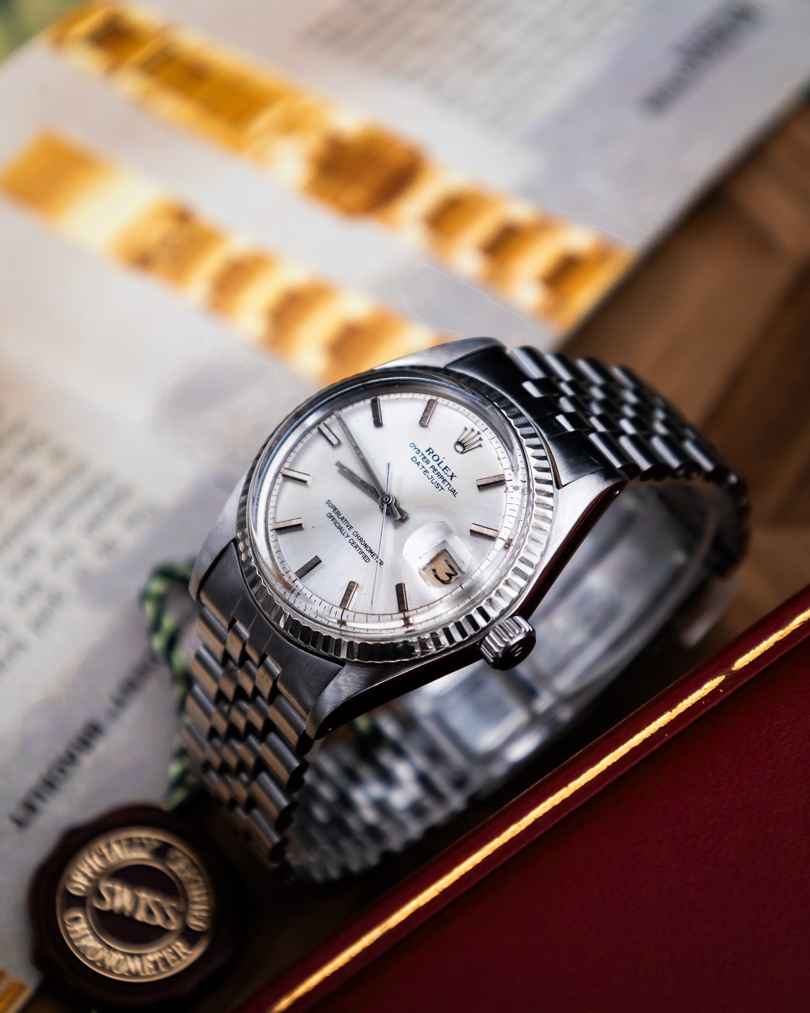 Rolex 1601 Oyster Perpetual- silver dial