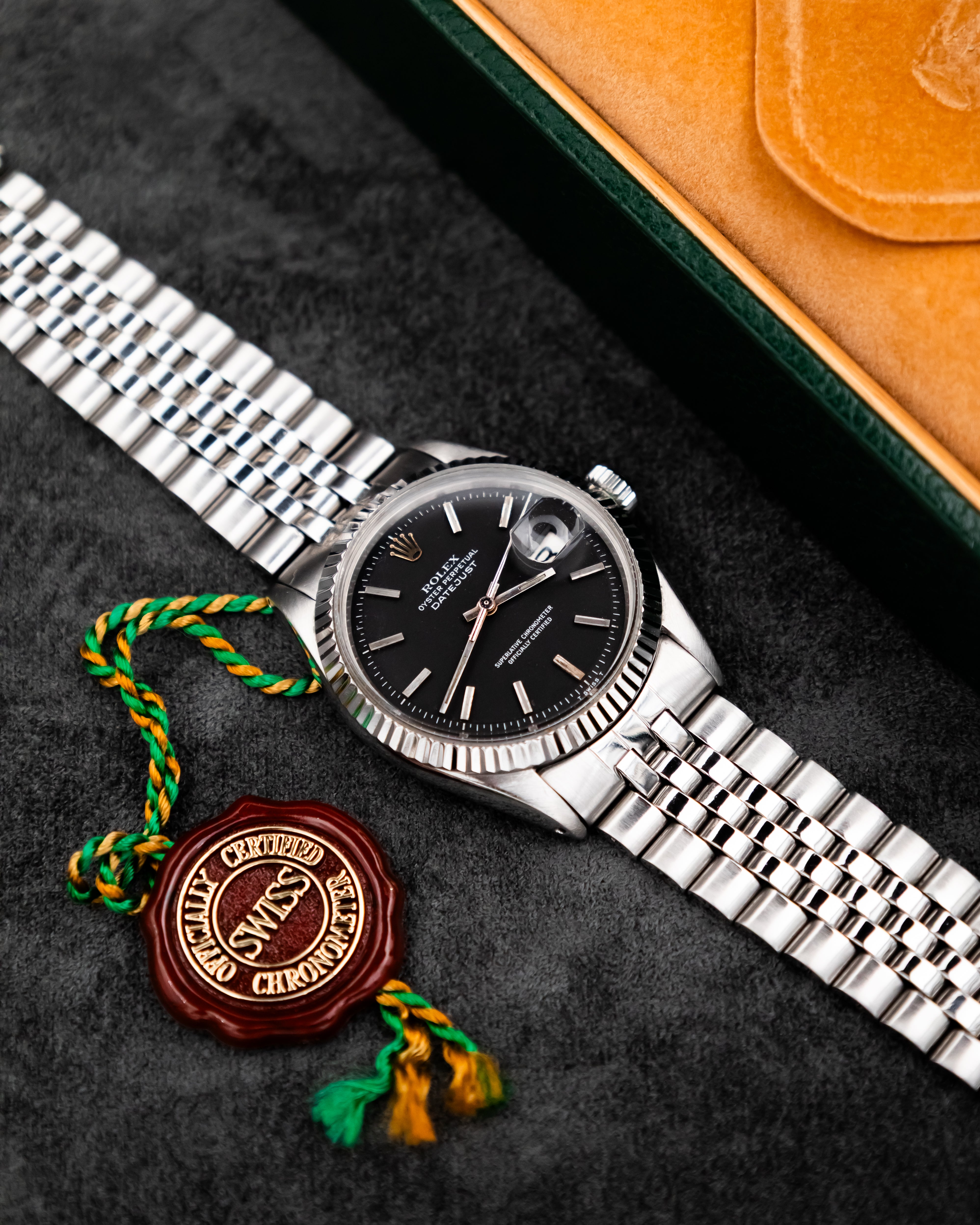 Rolex 1603 Perpetual Datejust - black dial