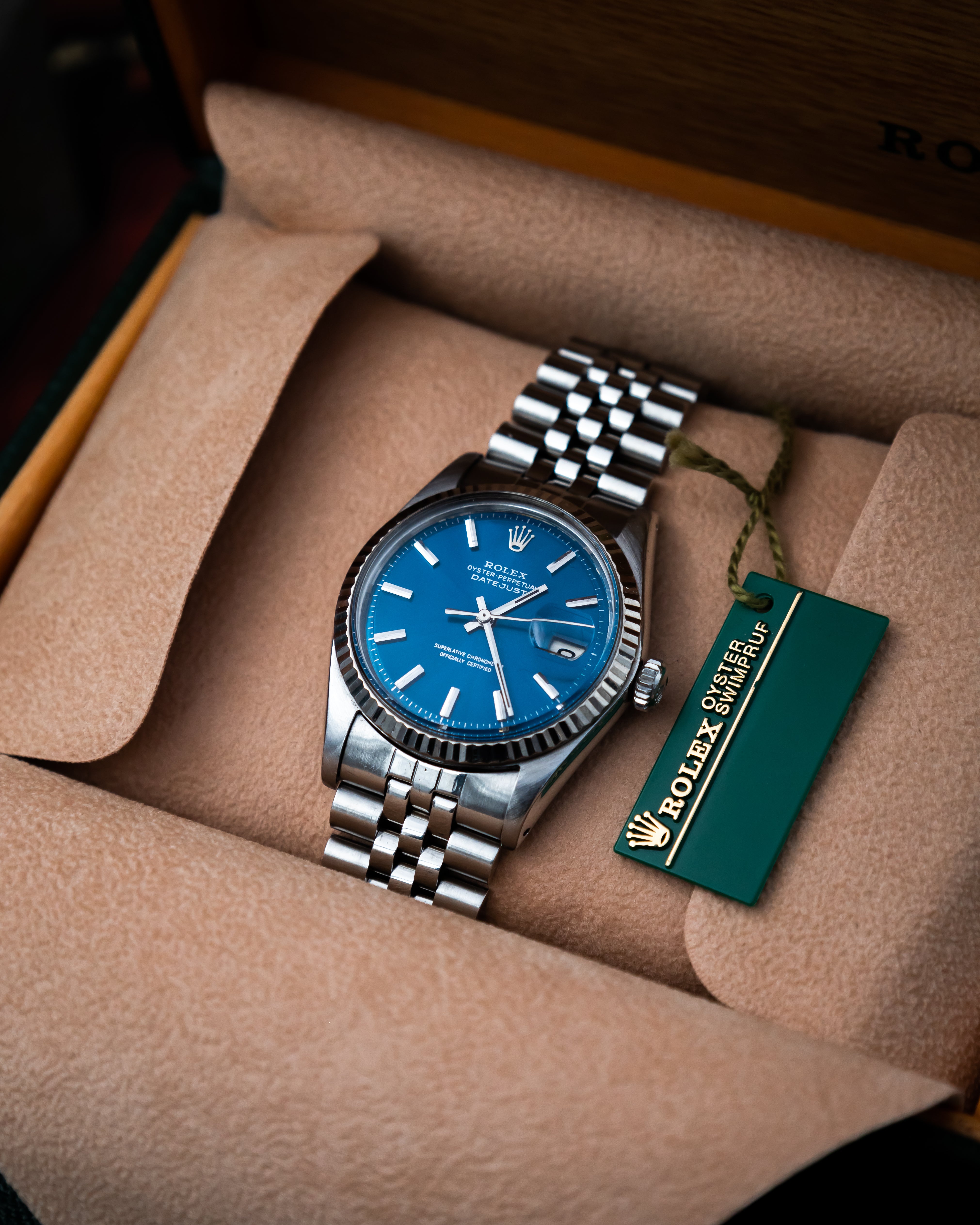 Rolex 1601 Oyster Perpetual Datejust - blue dial