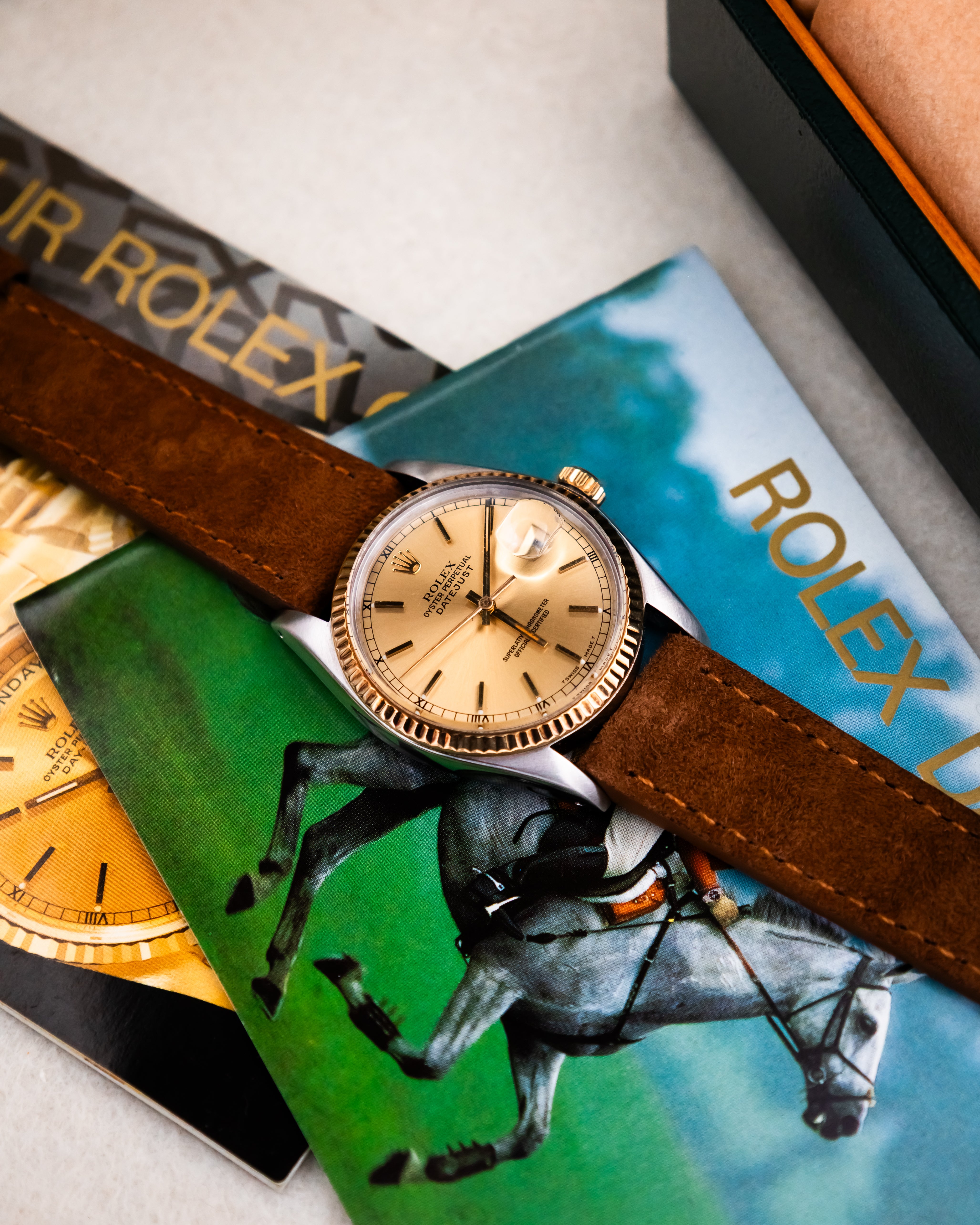 Rolex 16013 Perpetual Datejust - Gold Roman Dial