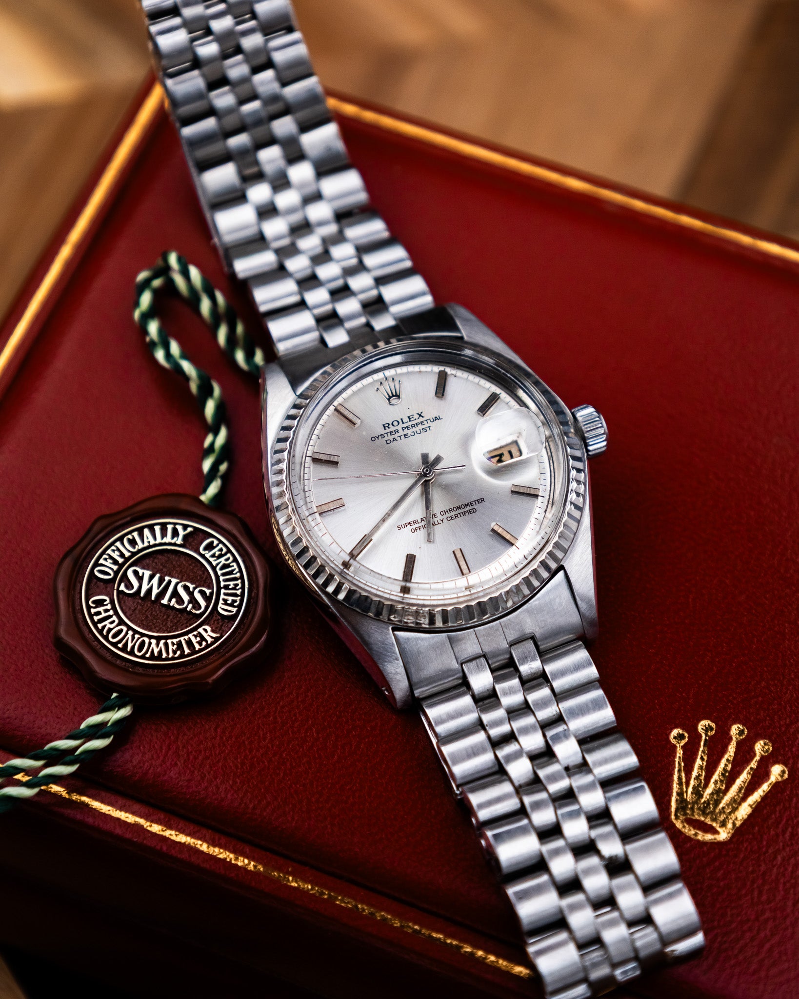 Rolex 1601 Oyster Perpetual- silver dial