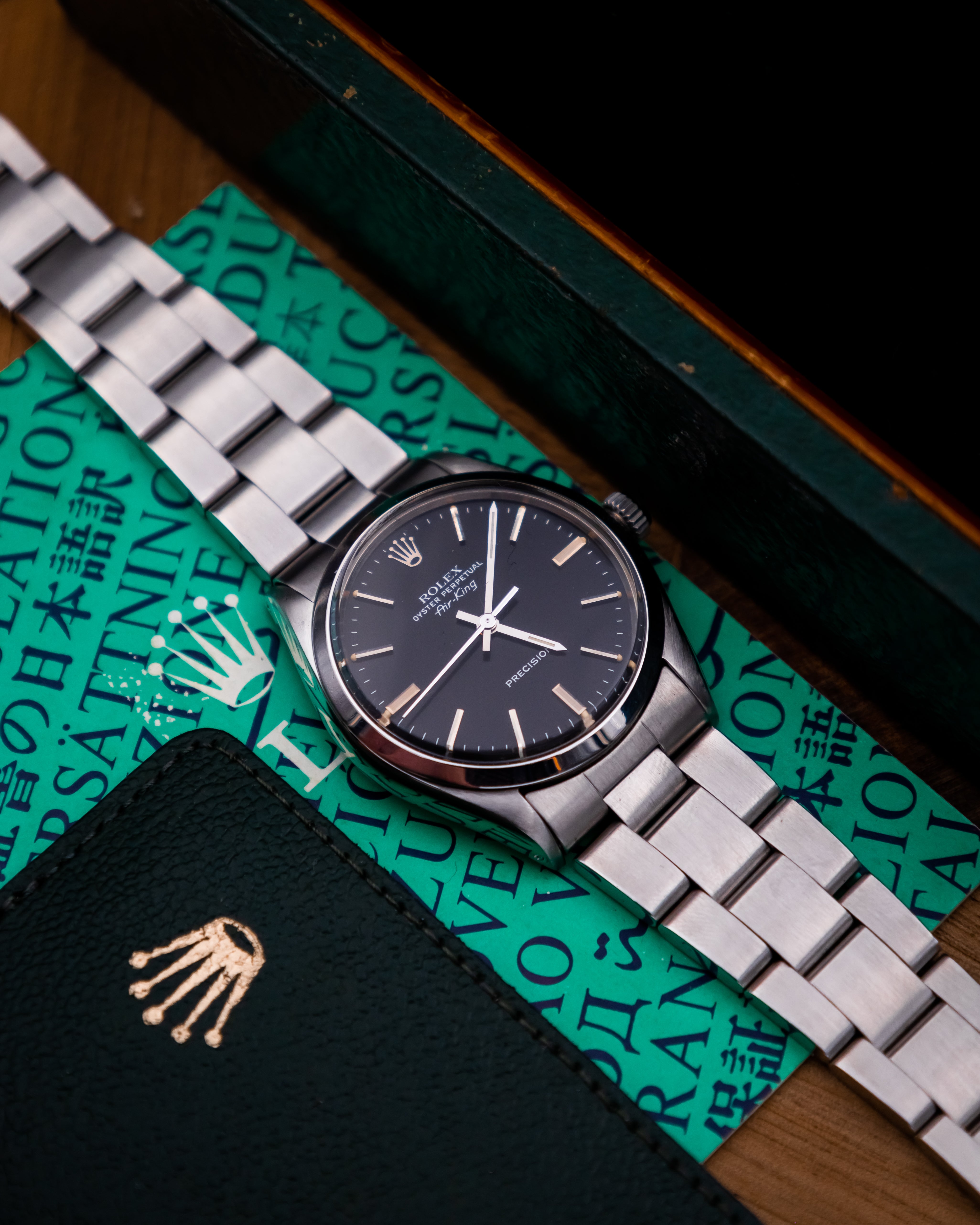 Rolex 5500 Airking - black dial