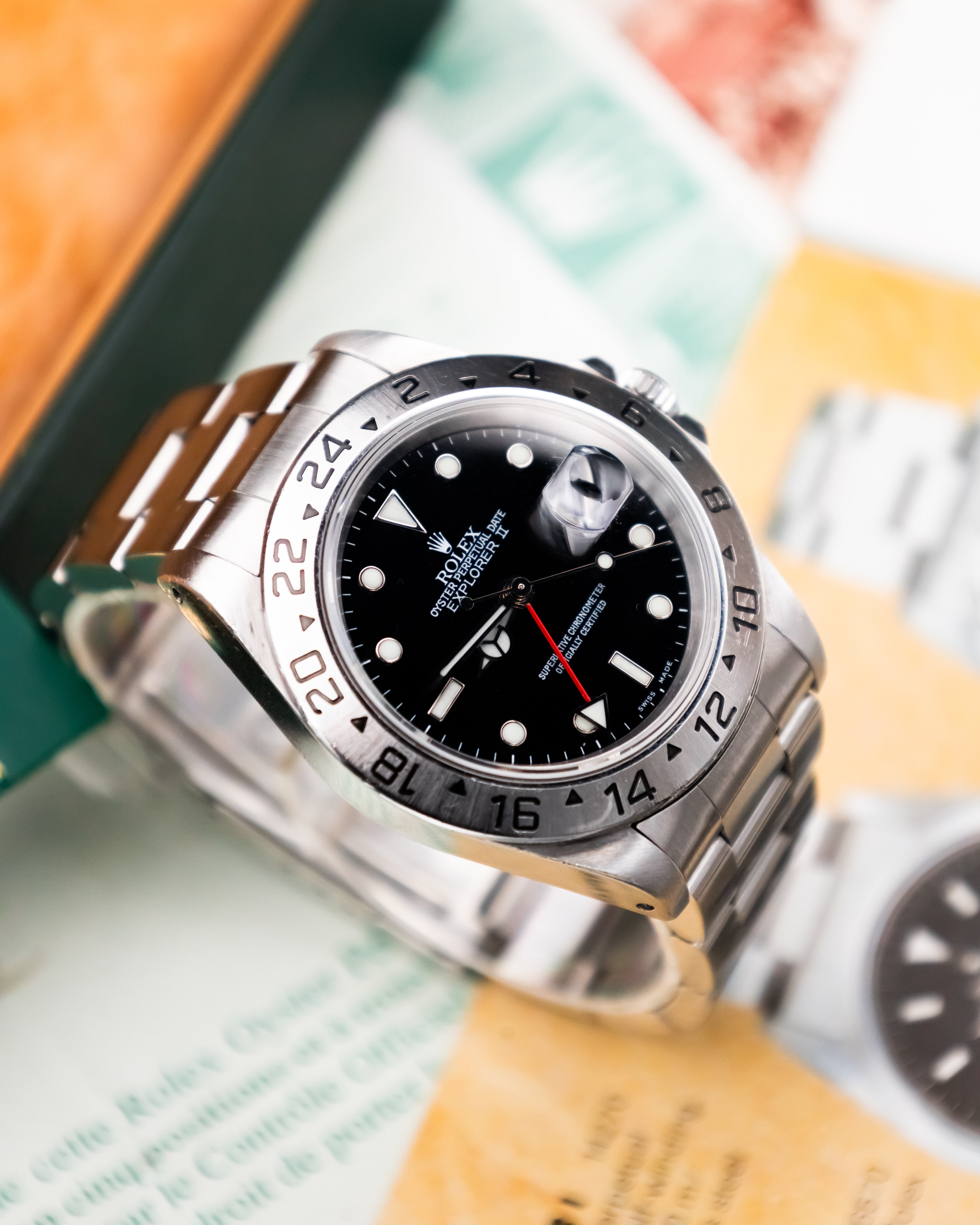 Rolex 16570 Explorer II - Black Dial