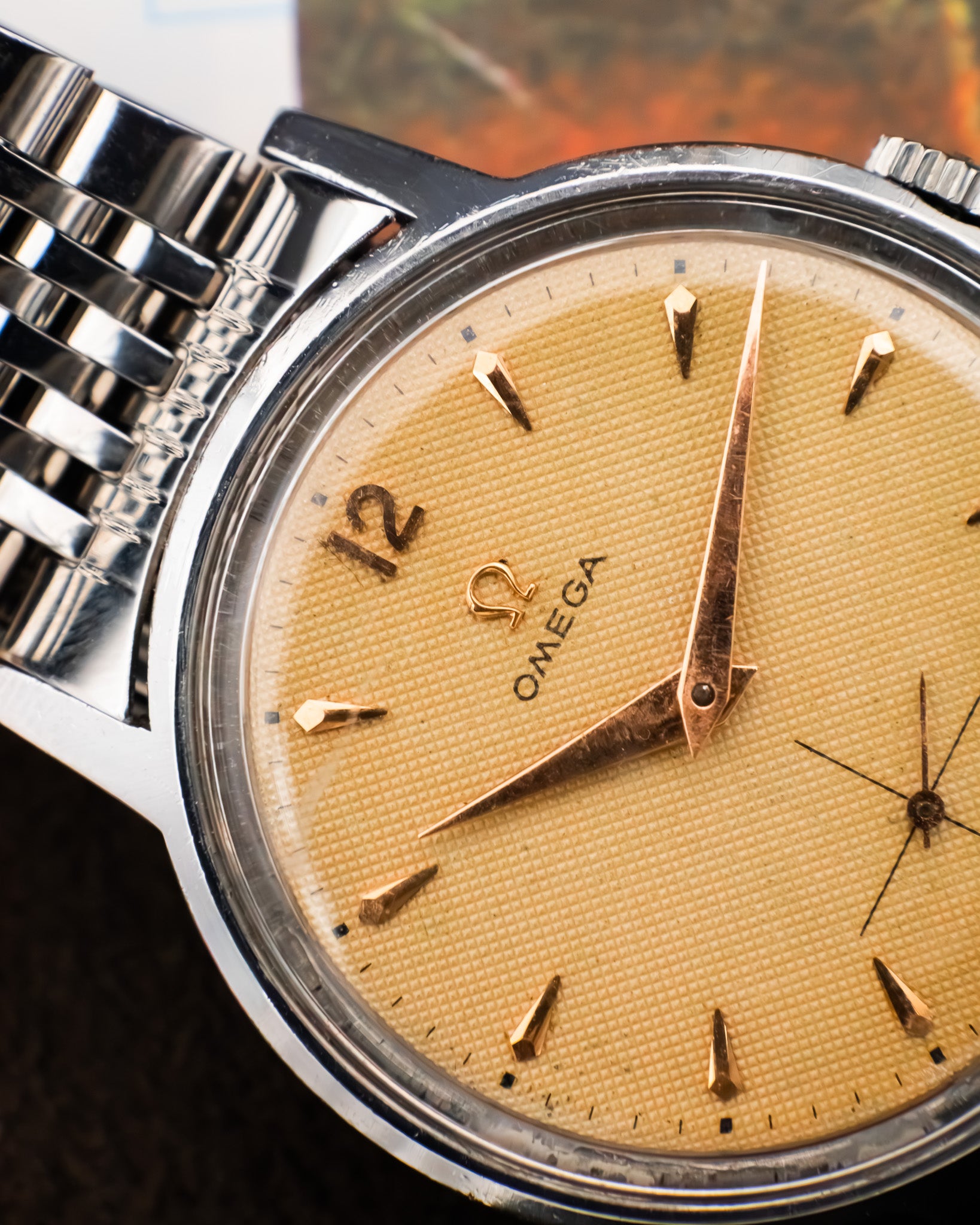 Omega 125.003-62 Seamaster Sub-Second - Waffle Dial
