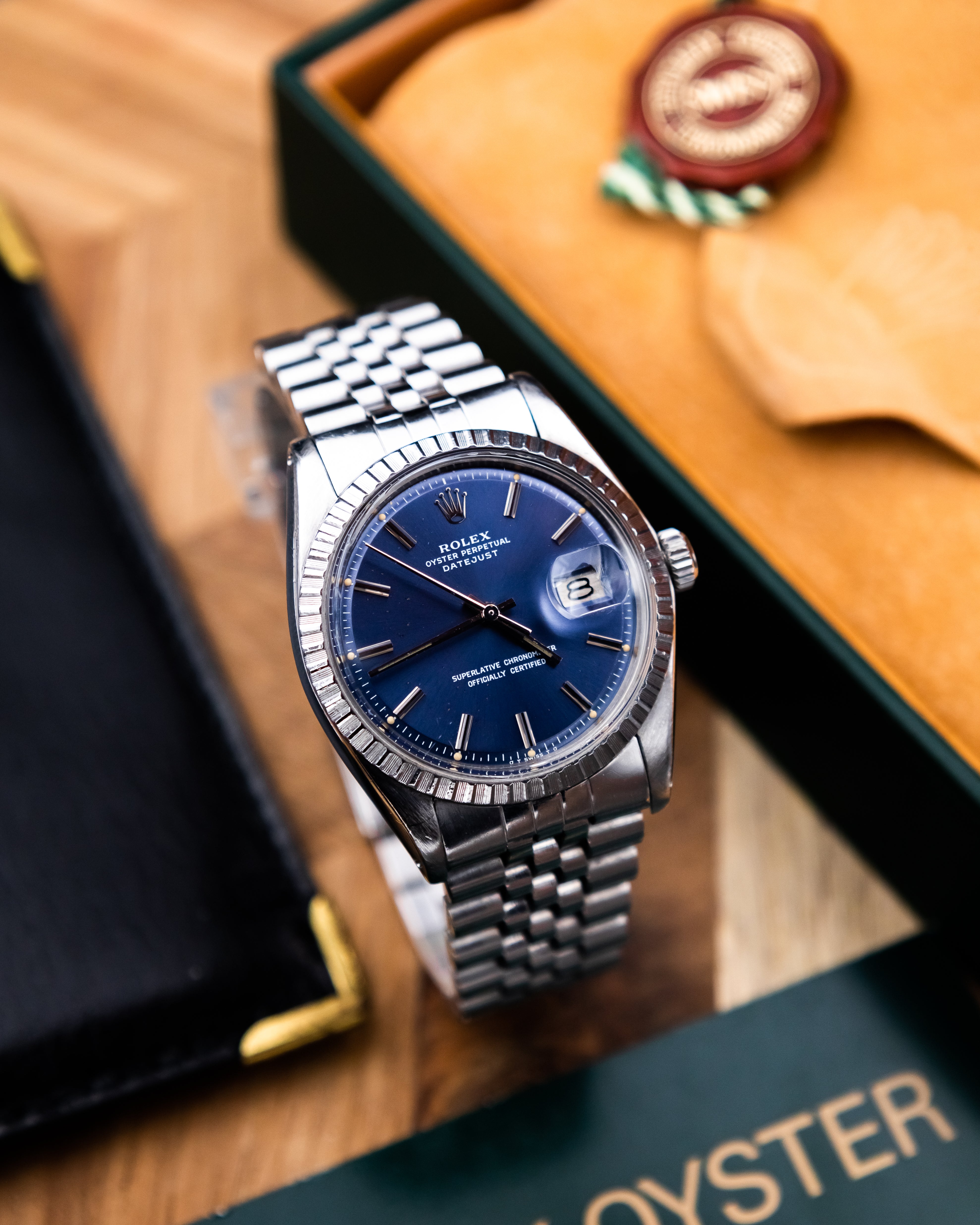Rolex 1603 Perpetual Datejust - blue dial