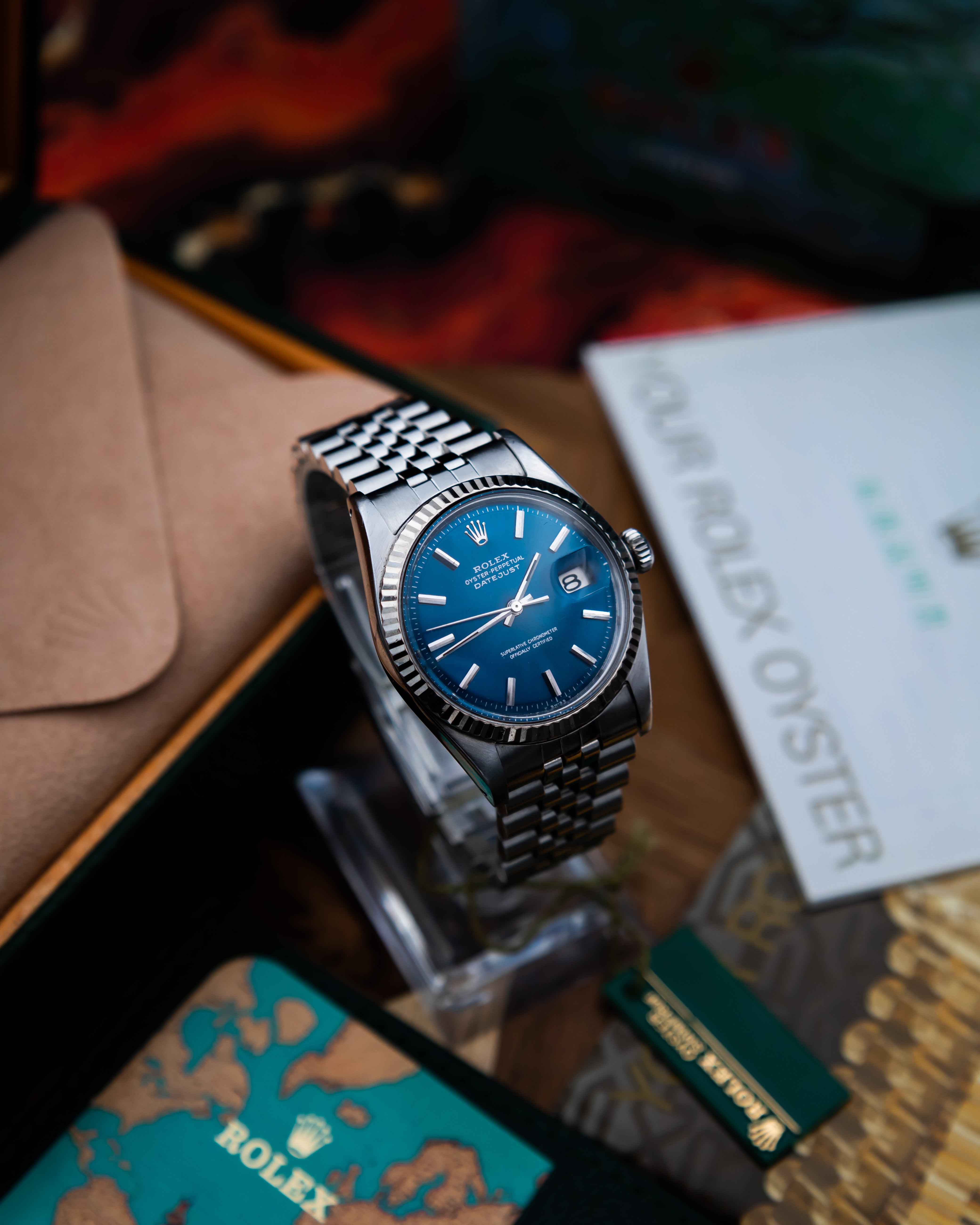 Rolex 1601 Oyster Perpetual Datejust - blue dial