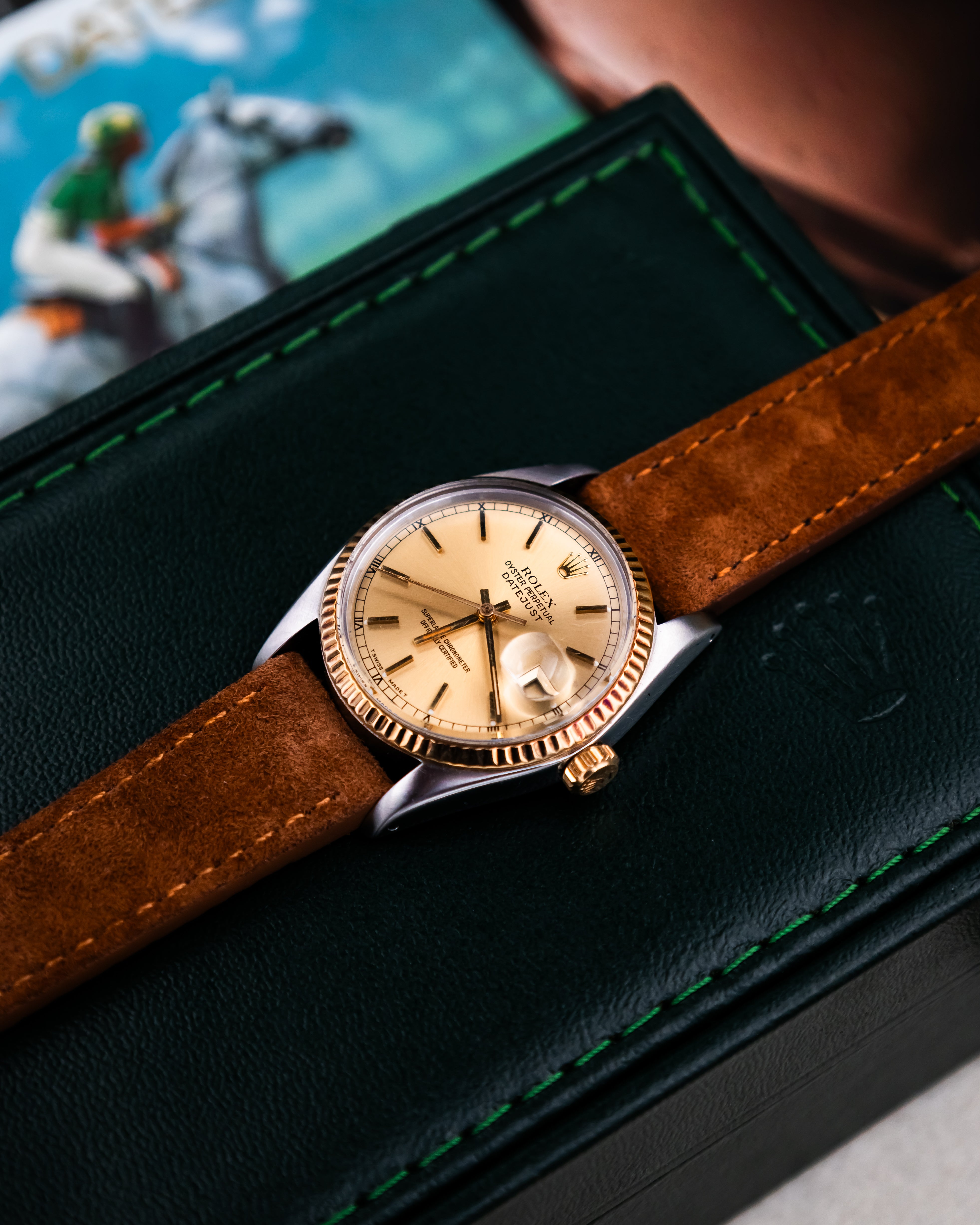 Rolex 16013 Perpetual Datejust - Gold Roman Dial