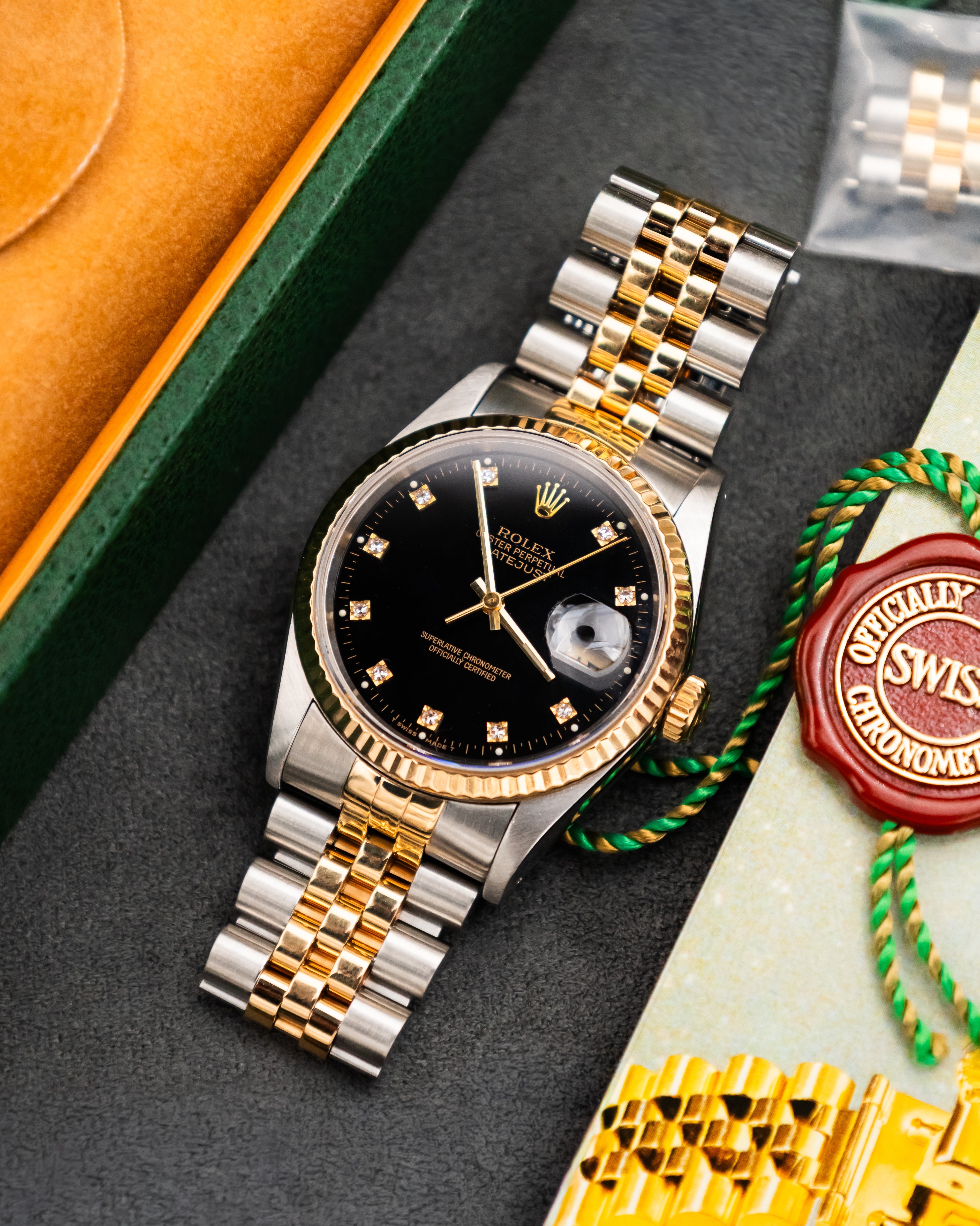 Rolex 16233 Perpetual Datejust - Factory Diamond Set Dial