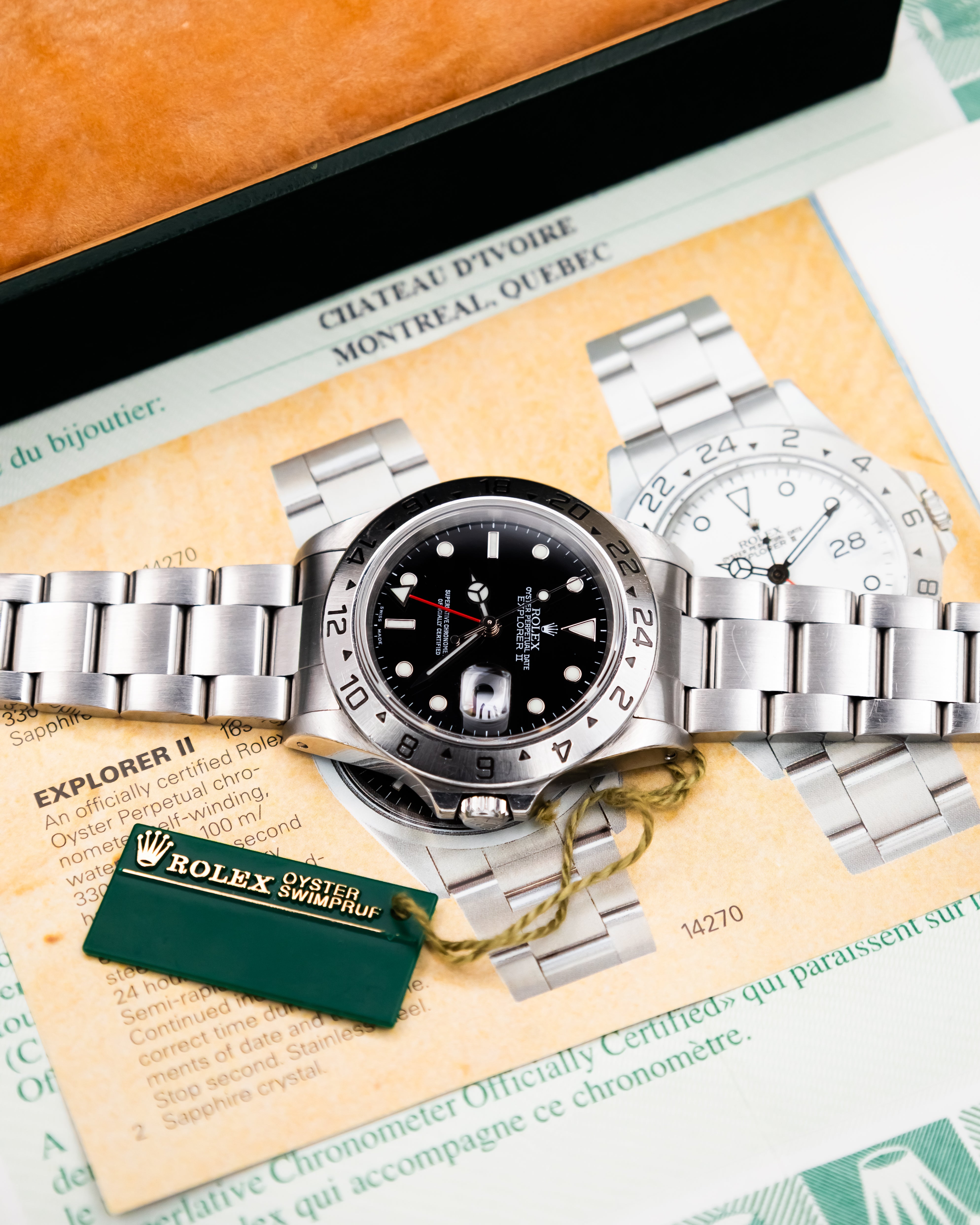 Rolex 16570 Explorer II - Black Dial