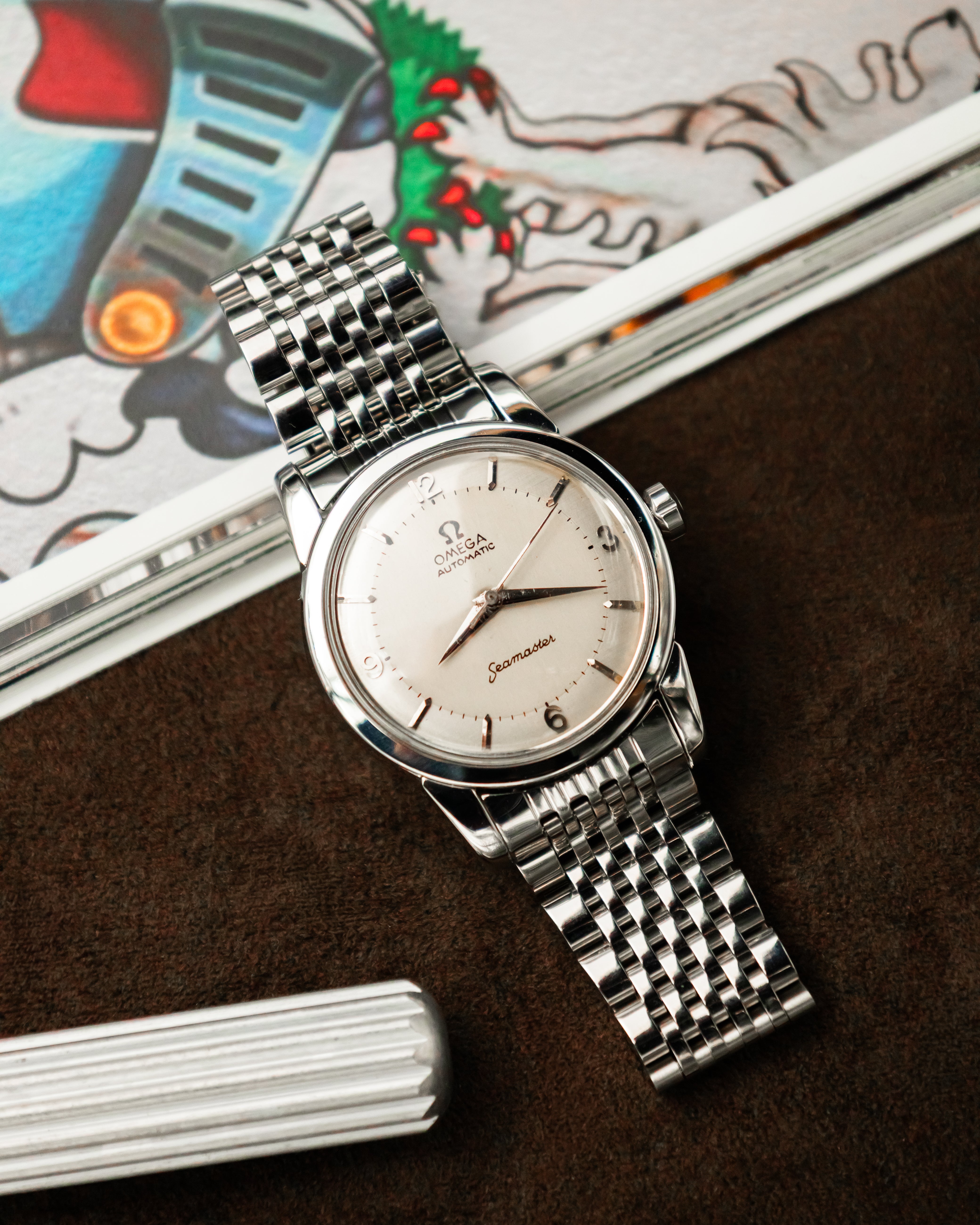 Omega 2846-2 SC Seamaster - Silver 2 tone dial