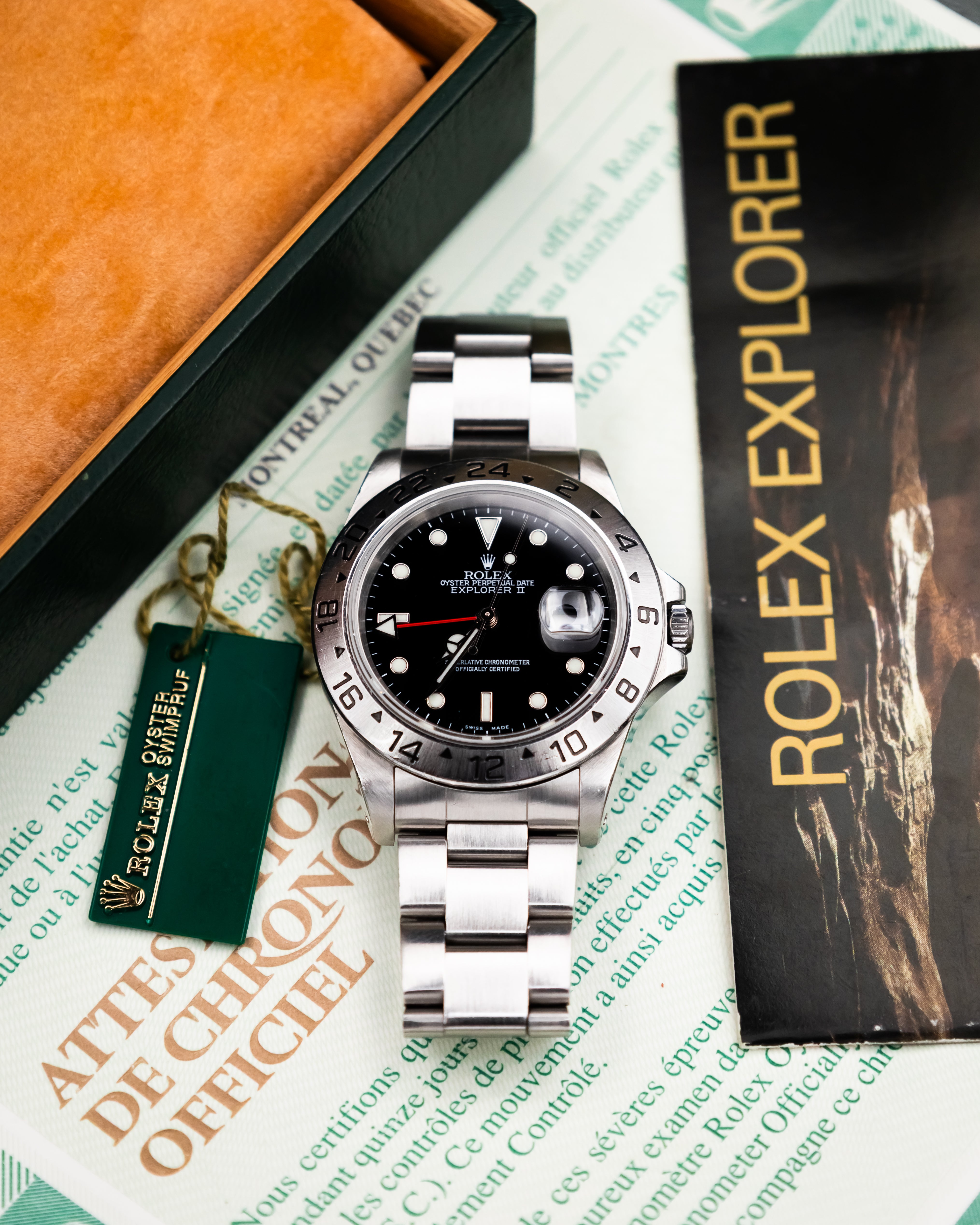 Rolex 16570 Explorer II - Black Dial
