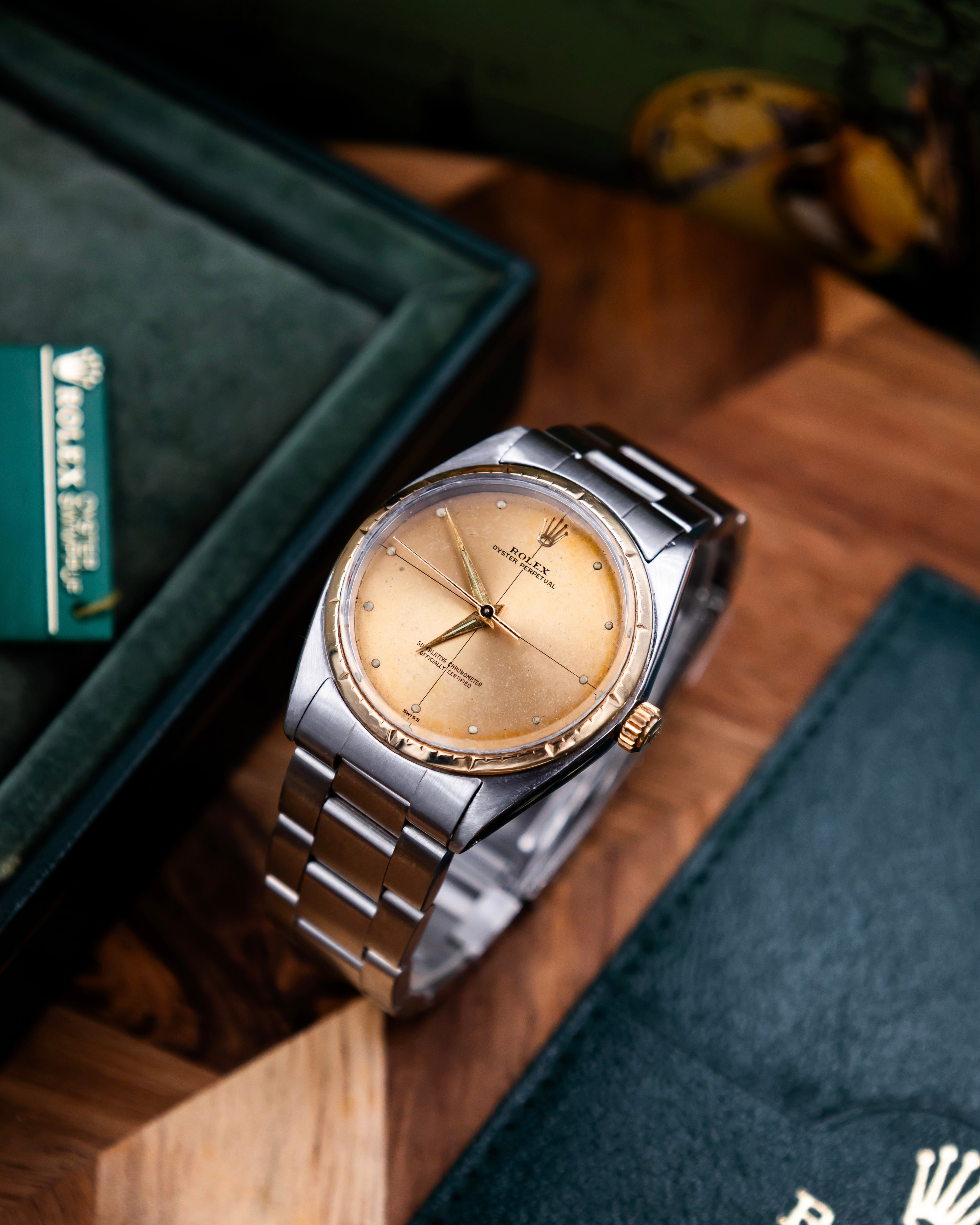 Rolex 1008 Oyster Perpetual- gold dial