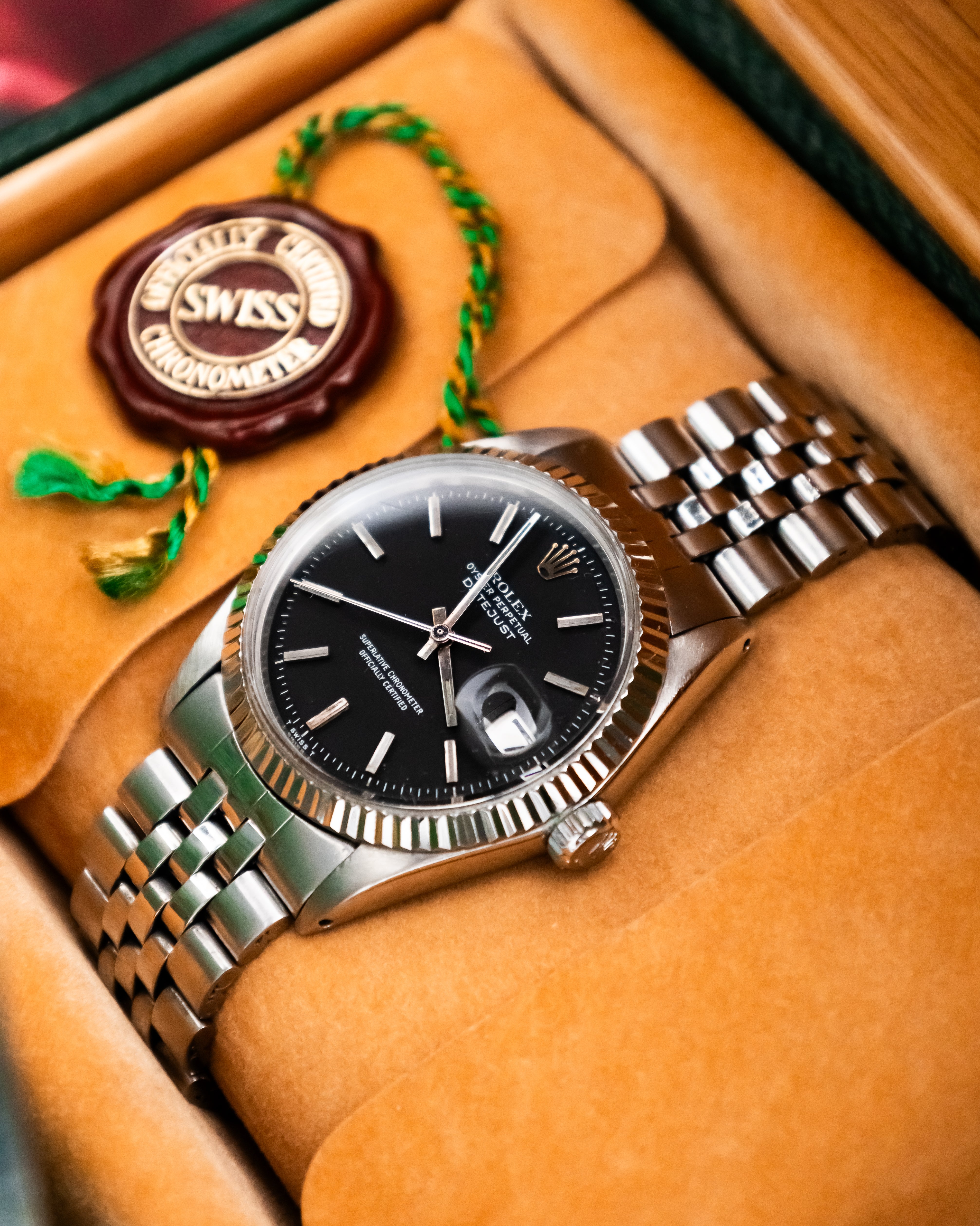 Rolex 1603 Perpetual Datejust - black dial
