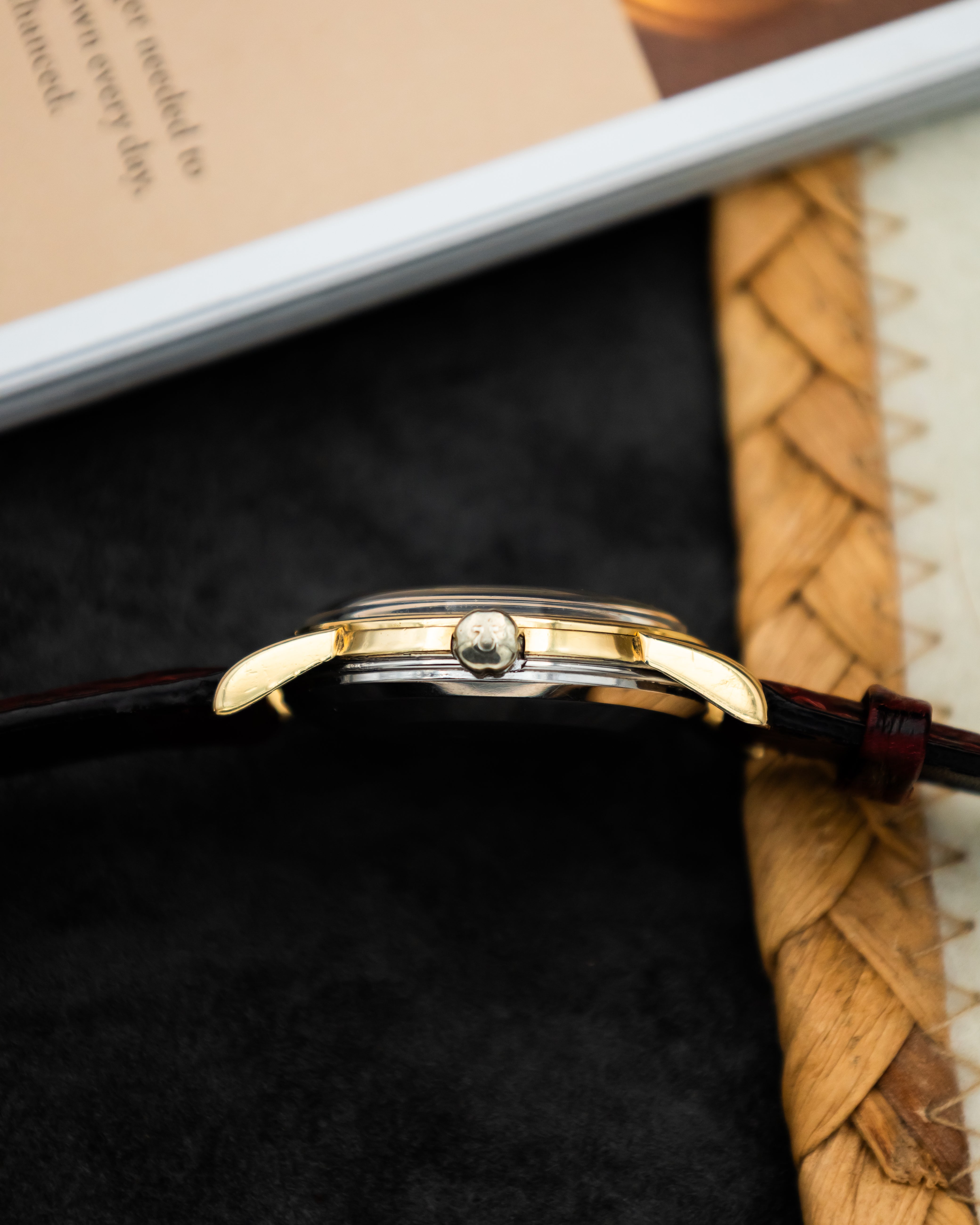 Omega 2848 - 1 Seamaster Sub-Second - Black Gilt Dial