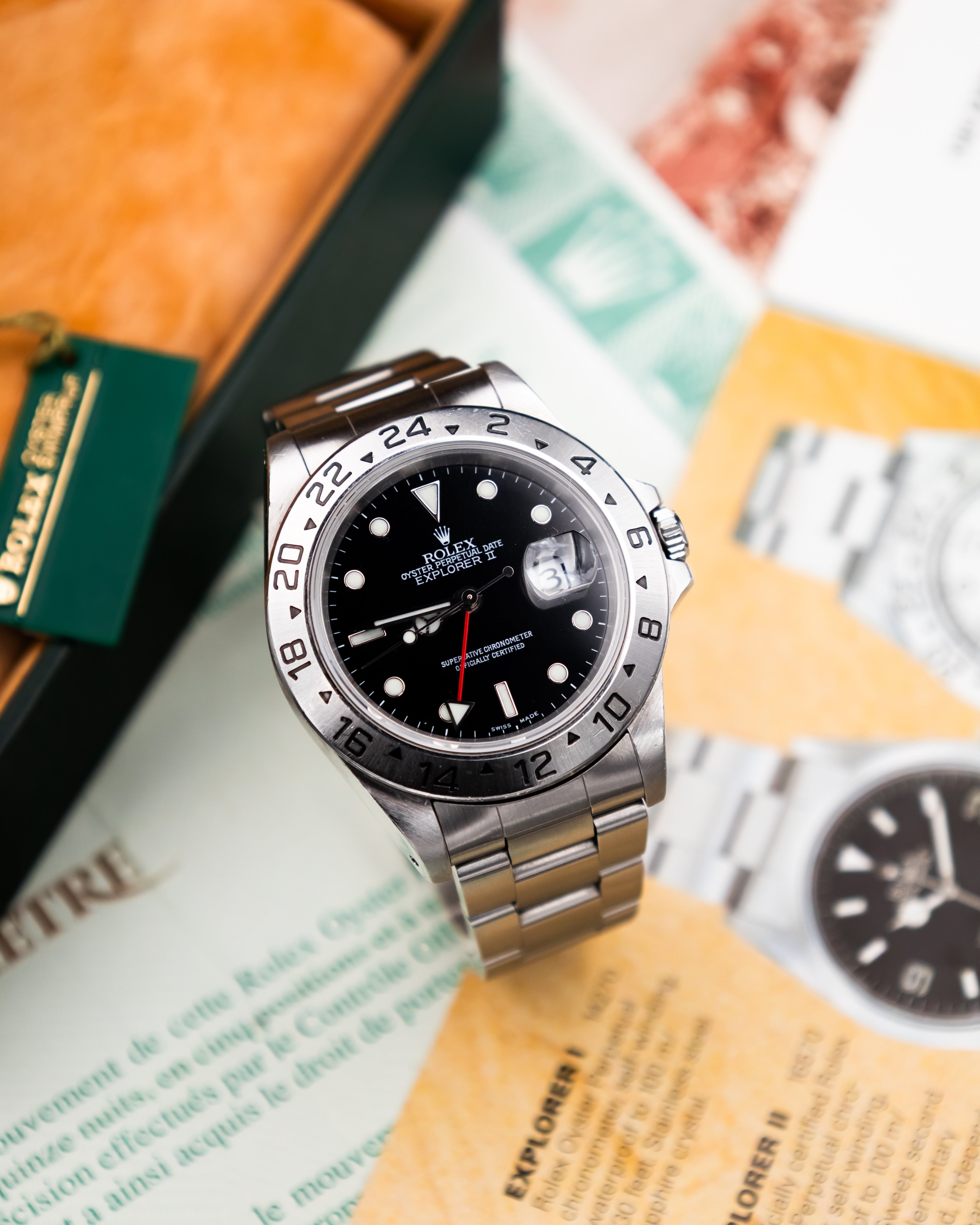 Rolex 16570 Explorer II - Black Dial