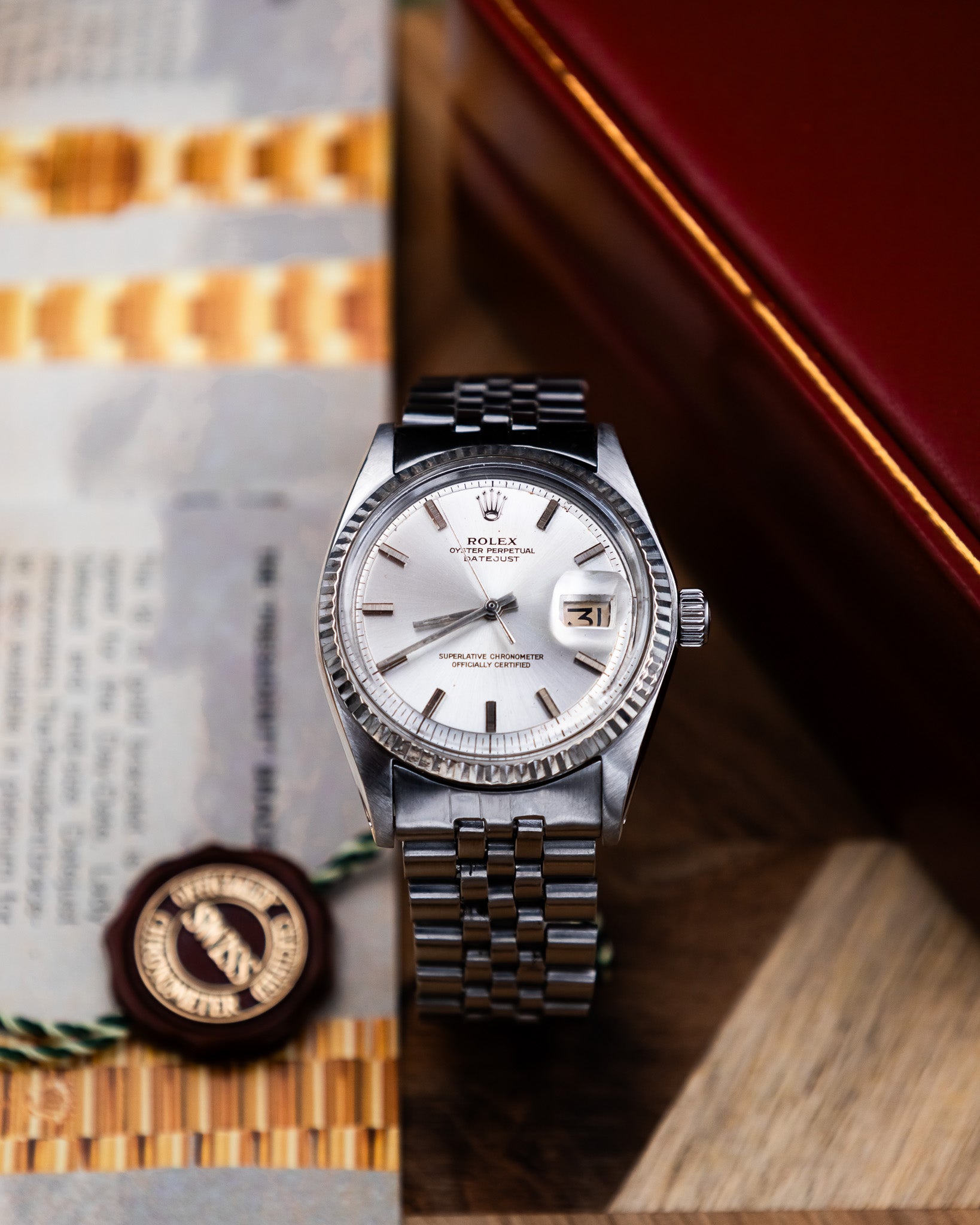 Rolex 1601 Oyster Perpetual- silver dial