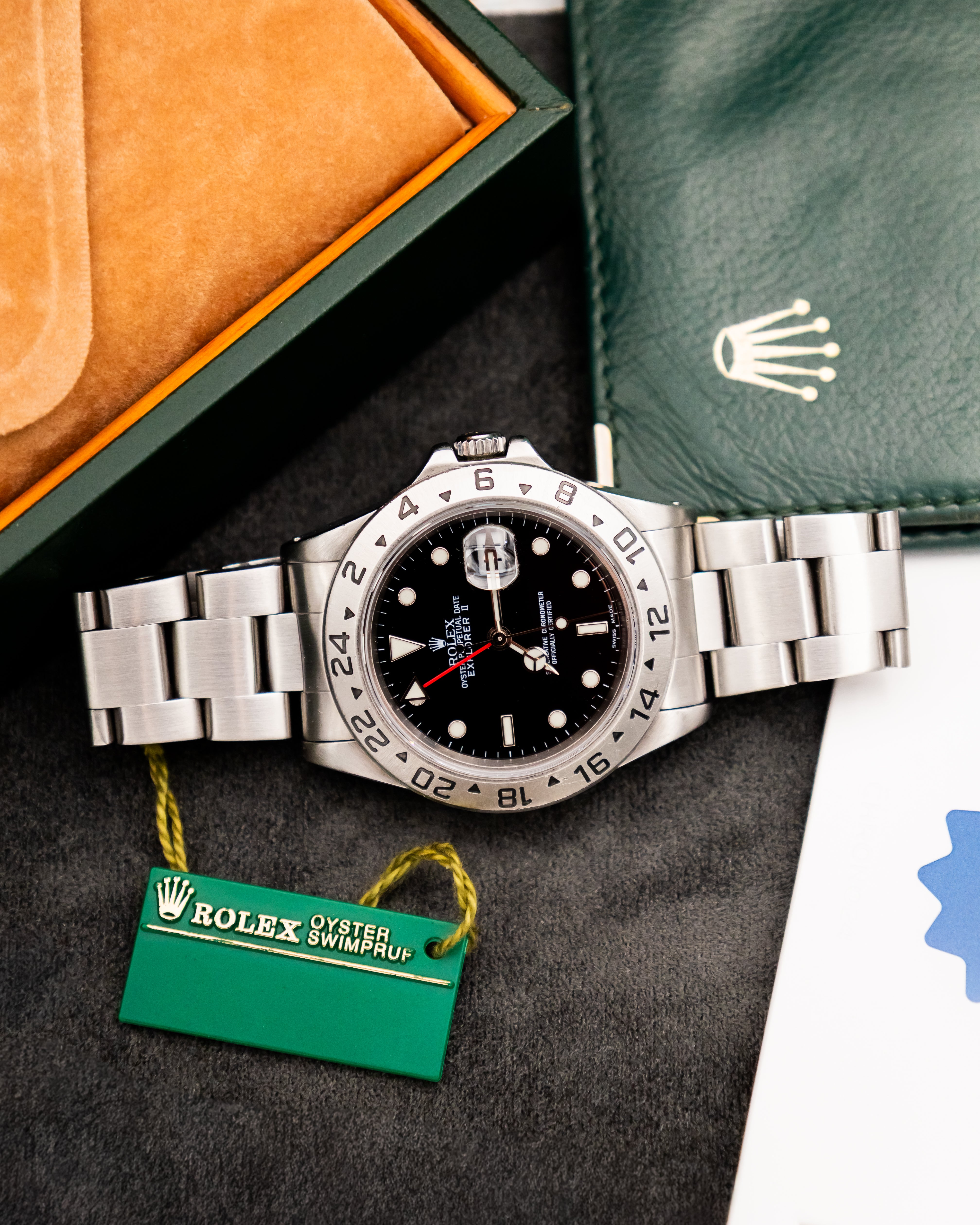 Rolex 16570 Explorer II - Black Dial